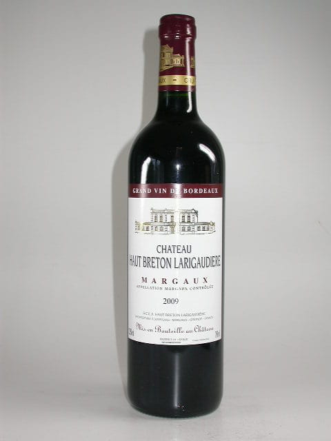 Margaux 2009 Bordeaux Chateau Haut Breton Larigaudière 12,5%vol. 0,75l