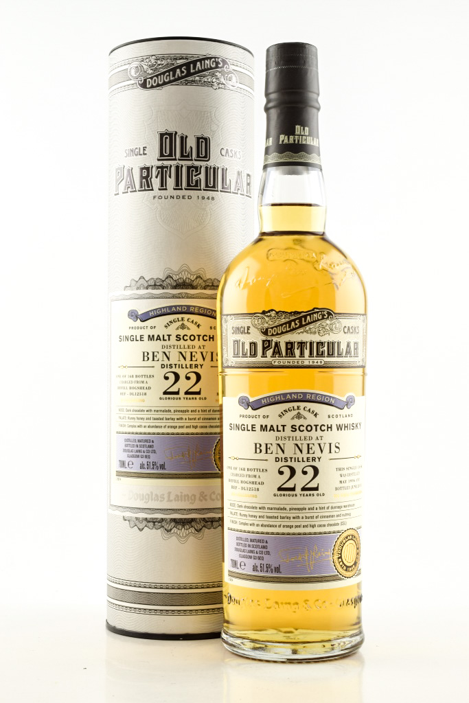 Ben Nevis 22 Year Old Refill Hogshead 1996/2018 Douglas Laing "Old Particular" 51.5% vol. 0,7l