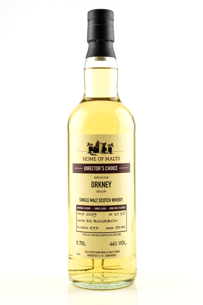 Orkney 10 year old 2009/2020 Director's Choice Home of Malts 46%vol. 0,7l Orkney 10 year old 2009/2020 Director's Choice Home of Malts 46%vol. 0,7l