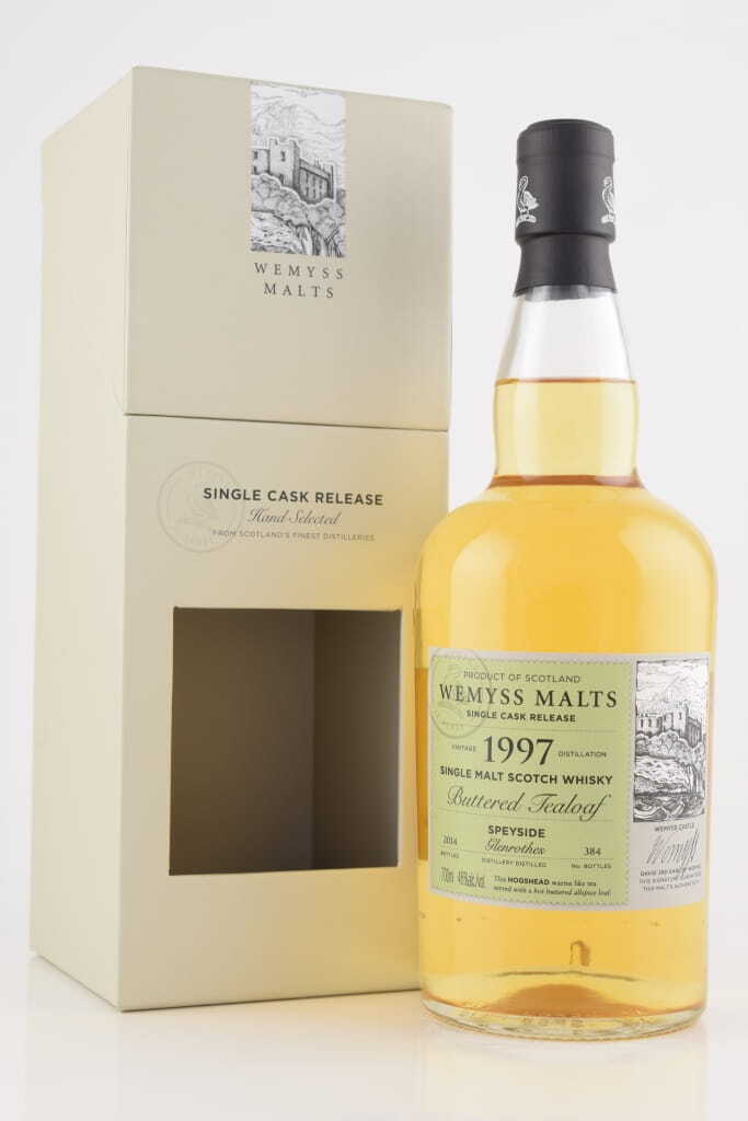 "Buttered Tealoaf" 1997/2014 Single Hogshead Glenrothes Wemyss Malts 46% vol. 0,7l "Buttered Tealoaf" 1997/2014 Single Hogshead Glenrothes Wemyss Malts 46% vol. 0,7l