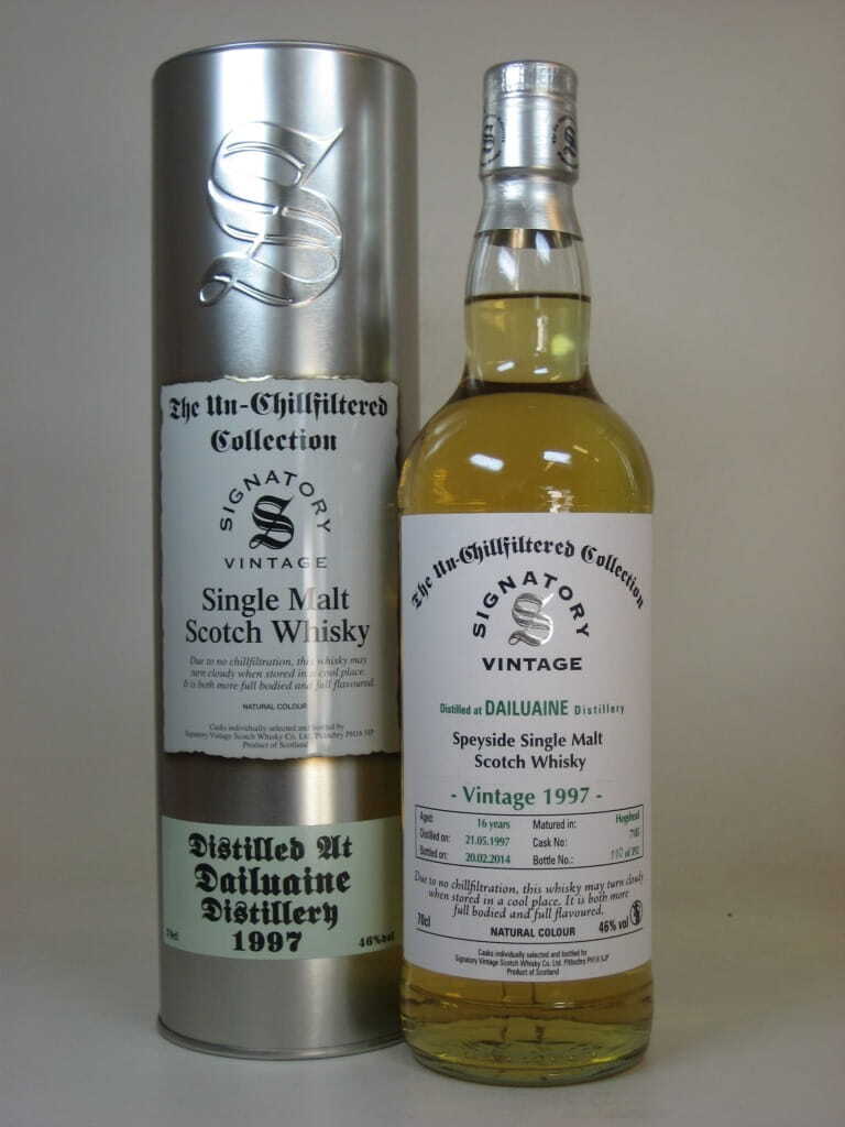 Dailuaine 16 Jahre 1997/2014 Hogshead #7185 Un-Chillfiltered Signatory 46%vol. 0,7l
