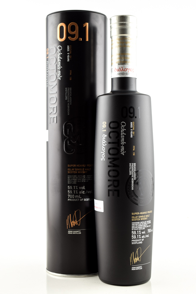 Octomore Edition 9.1 5 Jahre 156ppm 59,1%vol. 0,7l