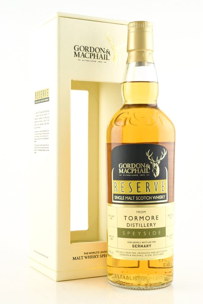 Tormore 1995/2017 Refill Sherry Puncheon Gordon & MacPhail reserve 46% vol. 0,7l Tormore 1995/2017 Refill Sherry Puncheon Gordon & MacPhail reserve 46% vol. 0,7l