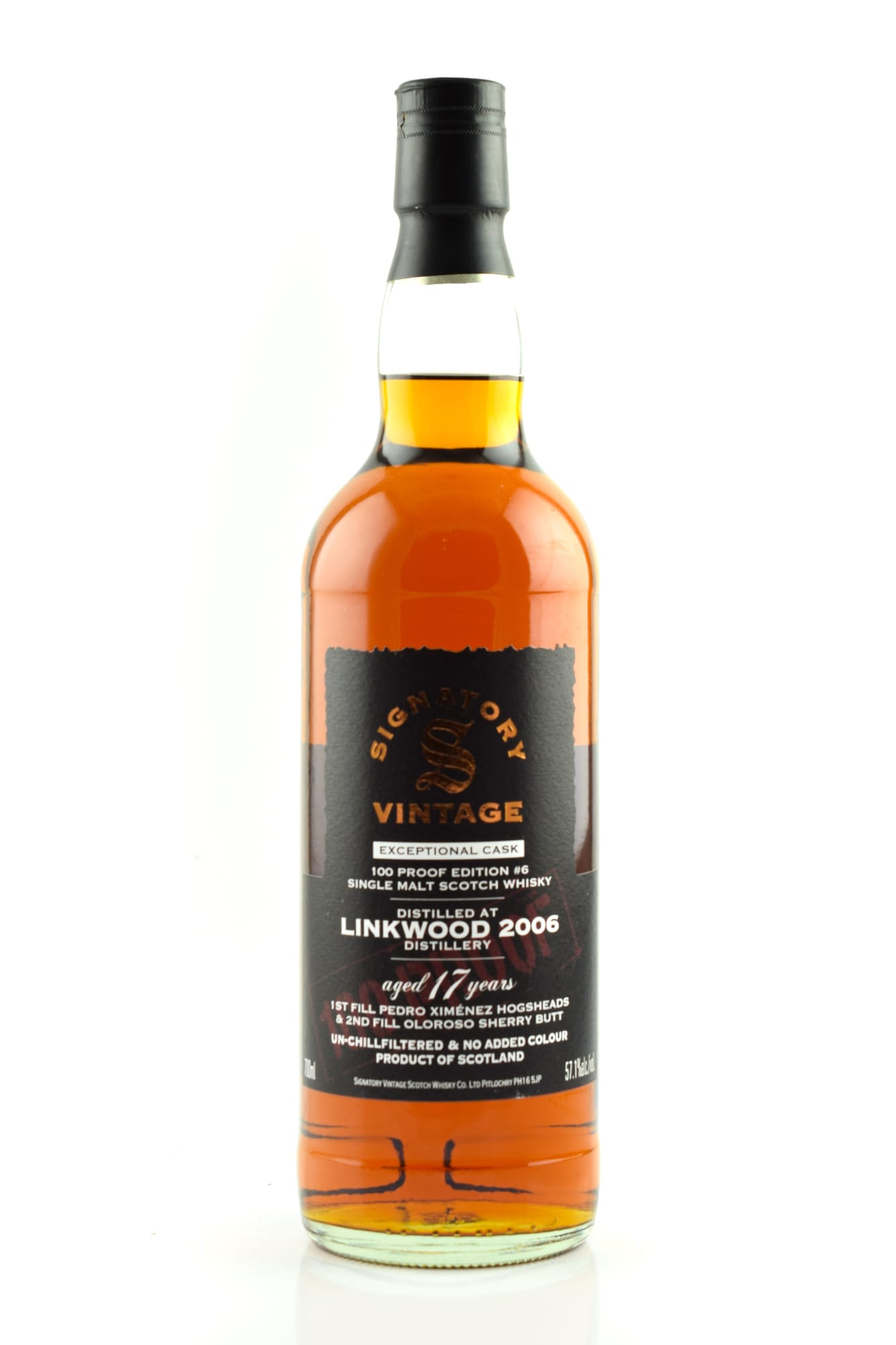 Linkwood 2006 Exceptional Cask 100 Proof Edition #6 Signatory Vintage