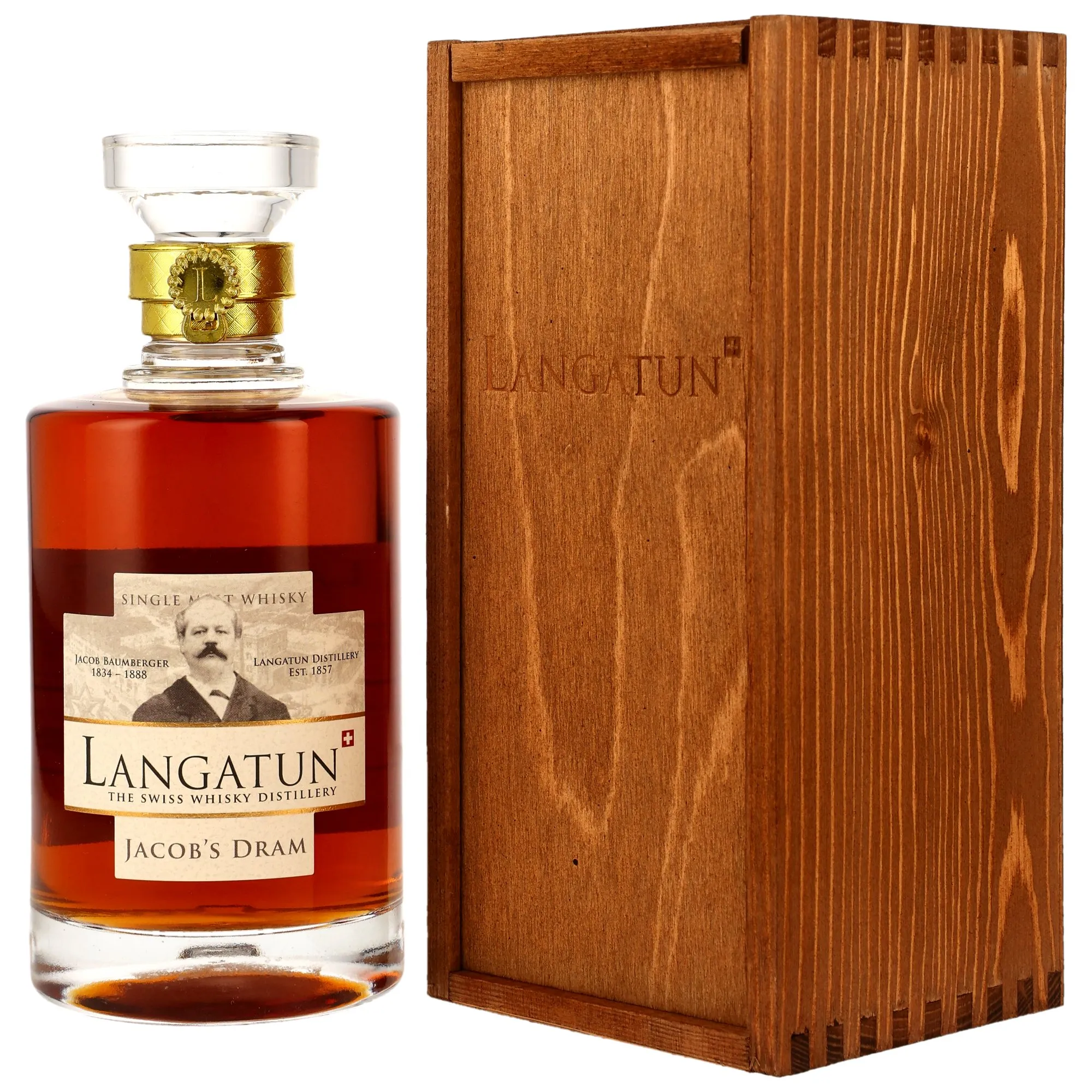 Langatun Jacob's Dram, Pinot Noir Cask, Batch No. 593/09/25, 49.12%