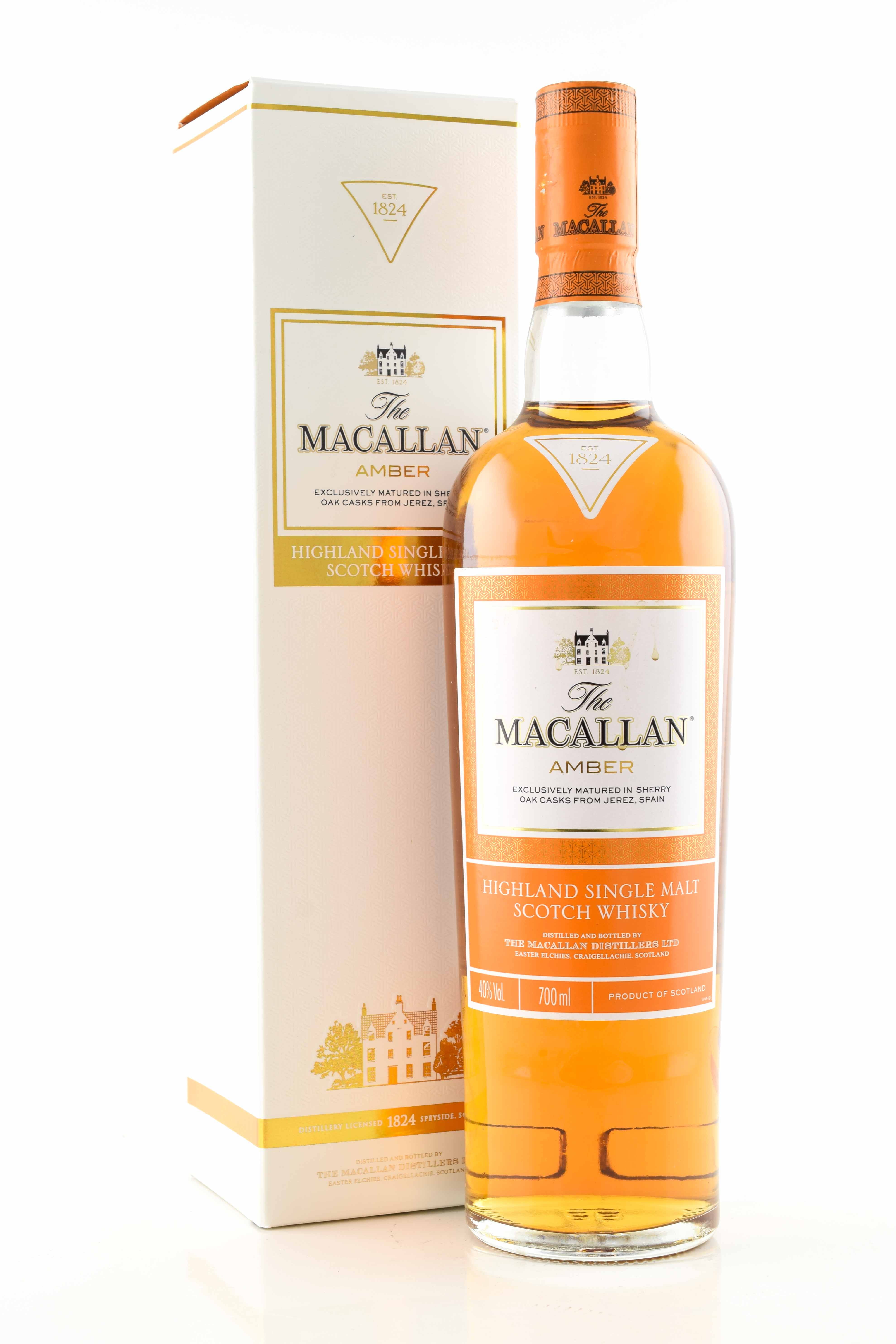 Macallan Amber Sherry casks Matured 40% vol. 0,7l Macallan Amber Sherry casks Matured 40% vol. 0,7l
