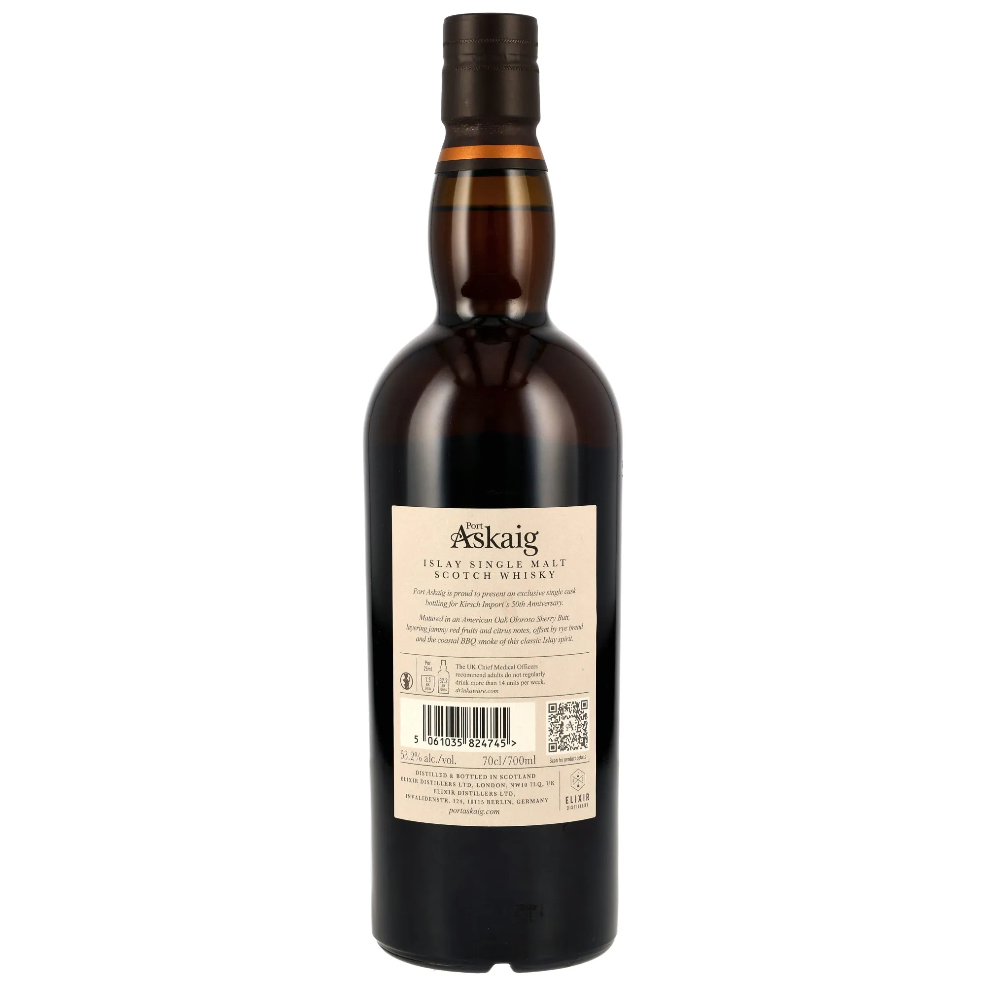 Port Askaig 2013/2026 - 13 Year Old - Oloroso Sherry Butt #4419 - 50th Anniversary Kirsch Import