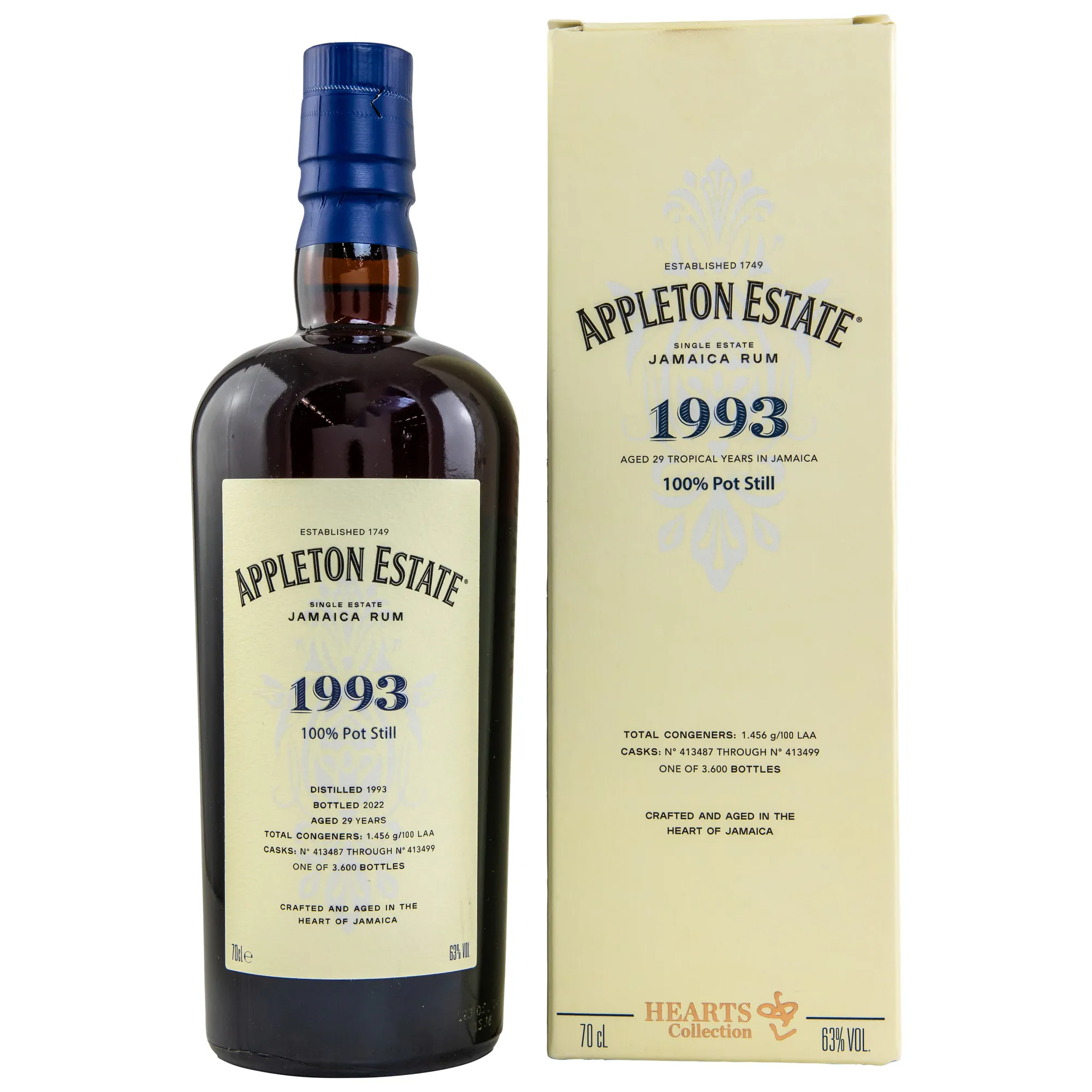 Appleton Rum 29 Year Old 1993/2022 - Hearts Collection