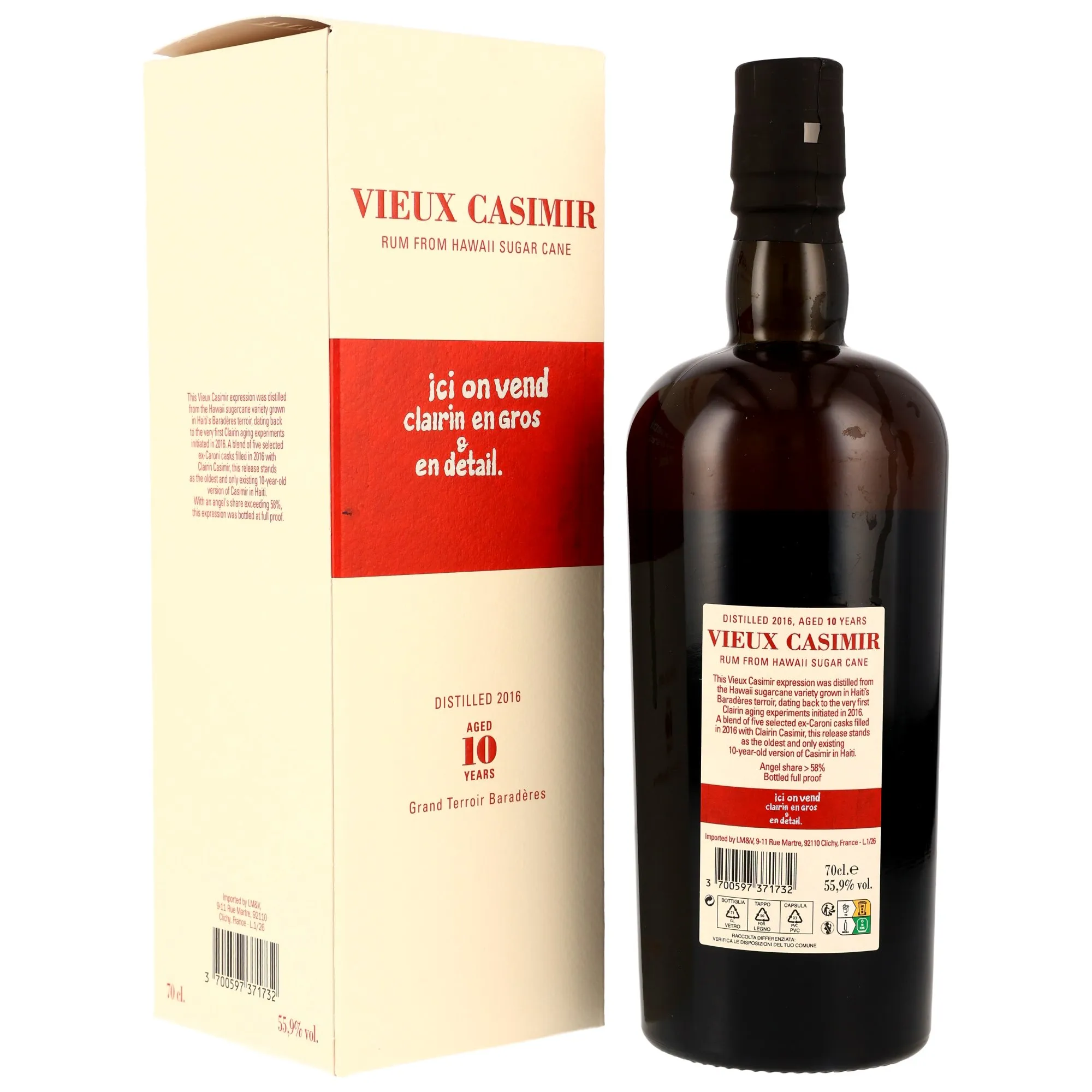 Vieux Casimir 2016/2026 - 10 Jahre - Small Batch Ex-Caroni Cask