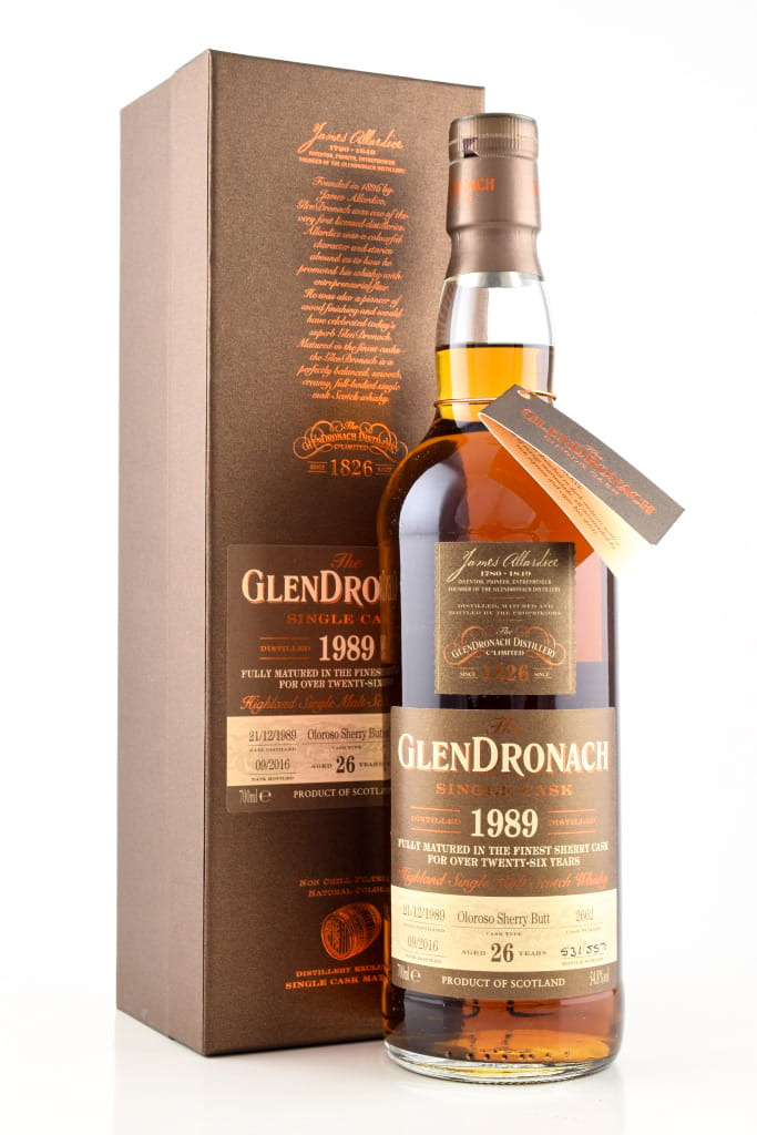 Glendronach 26 Jahre 1989/2016 Oloroso Sherry Butt 54,8%vol. 0,7l