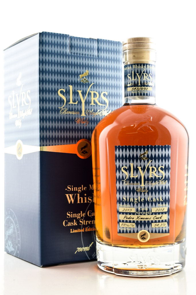 Slyrs Pedro Ximenez 2013/2018 Single Cask Strength 54.3% vol. 0,7l