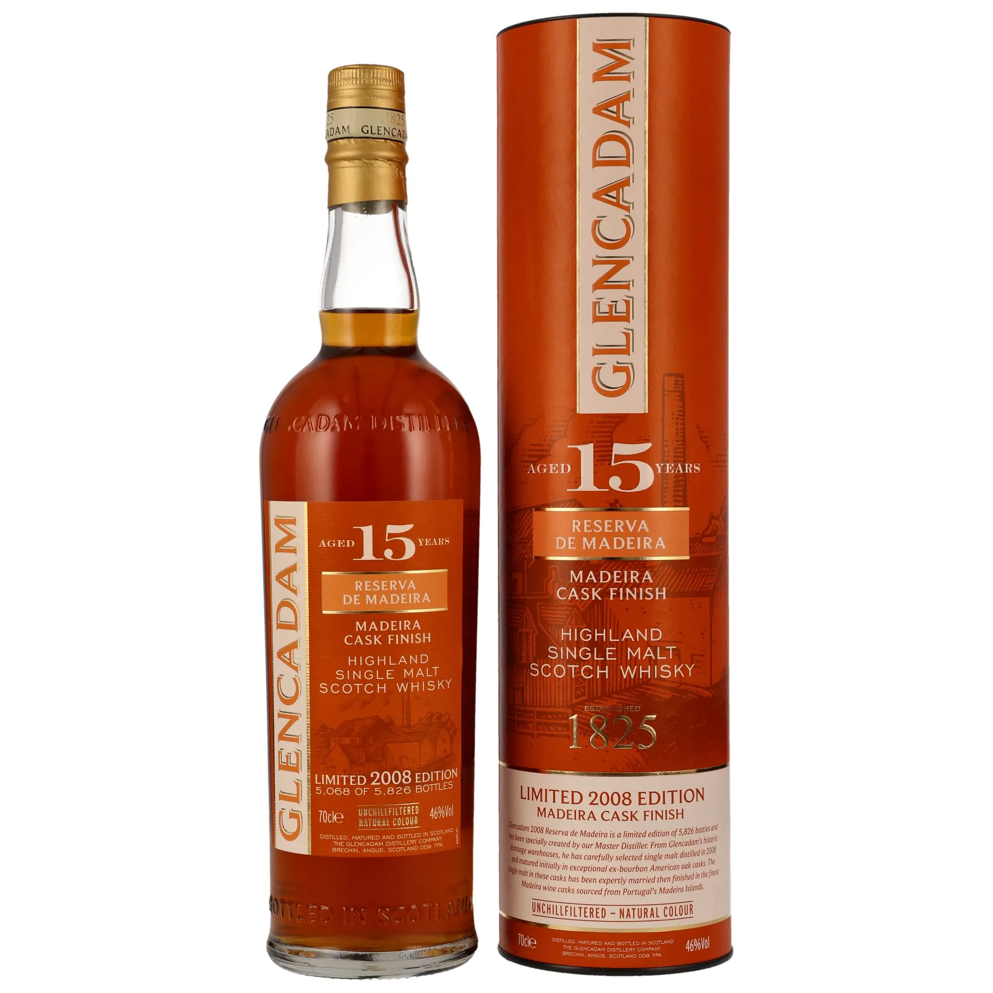 Glencadam Reserva De Madeira 15 Year Old, Bourbon & Madeira Cask, 2023, 46%