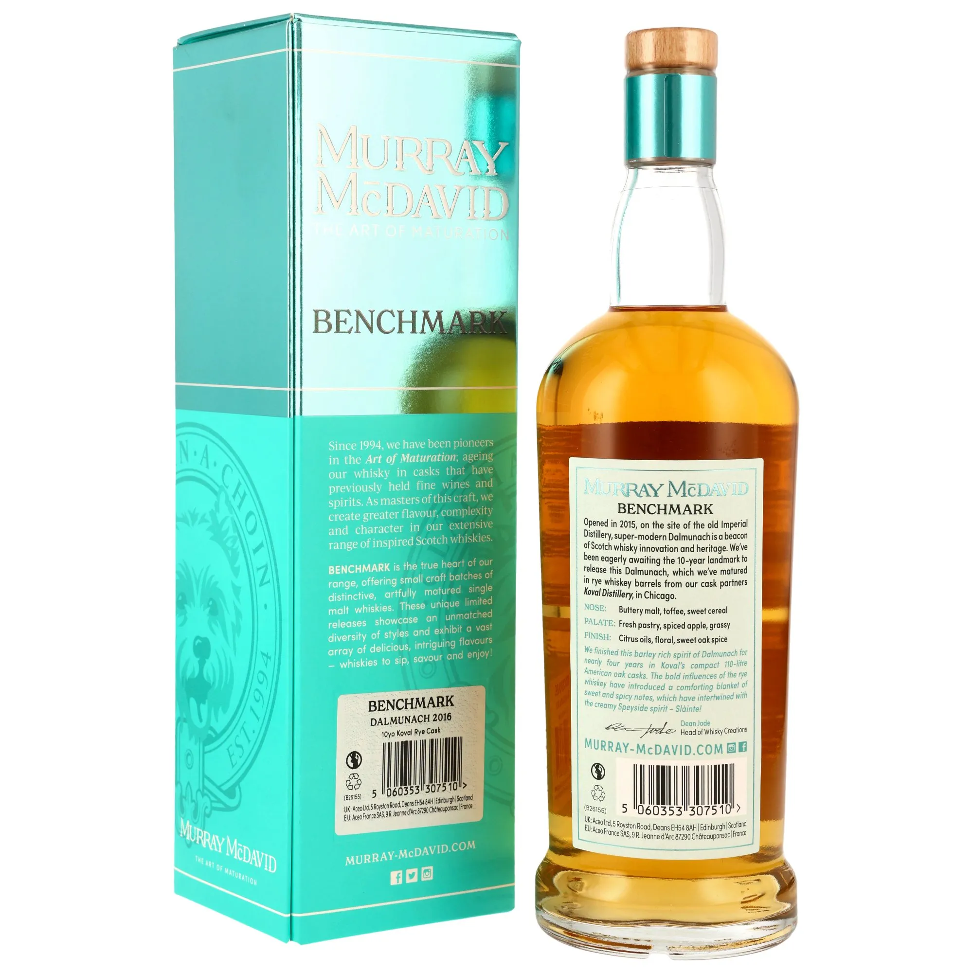 Dalmunach 2016/2026 - 10 Jahre - Koval Rye Cask - Murray McDavid