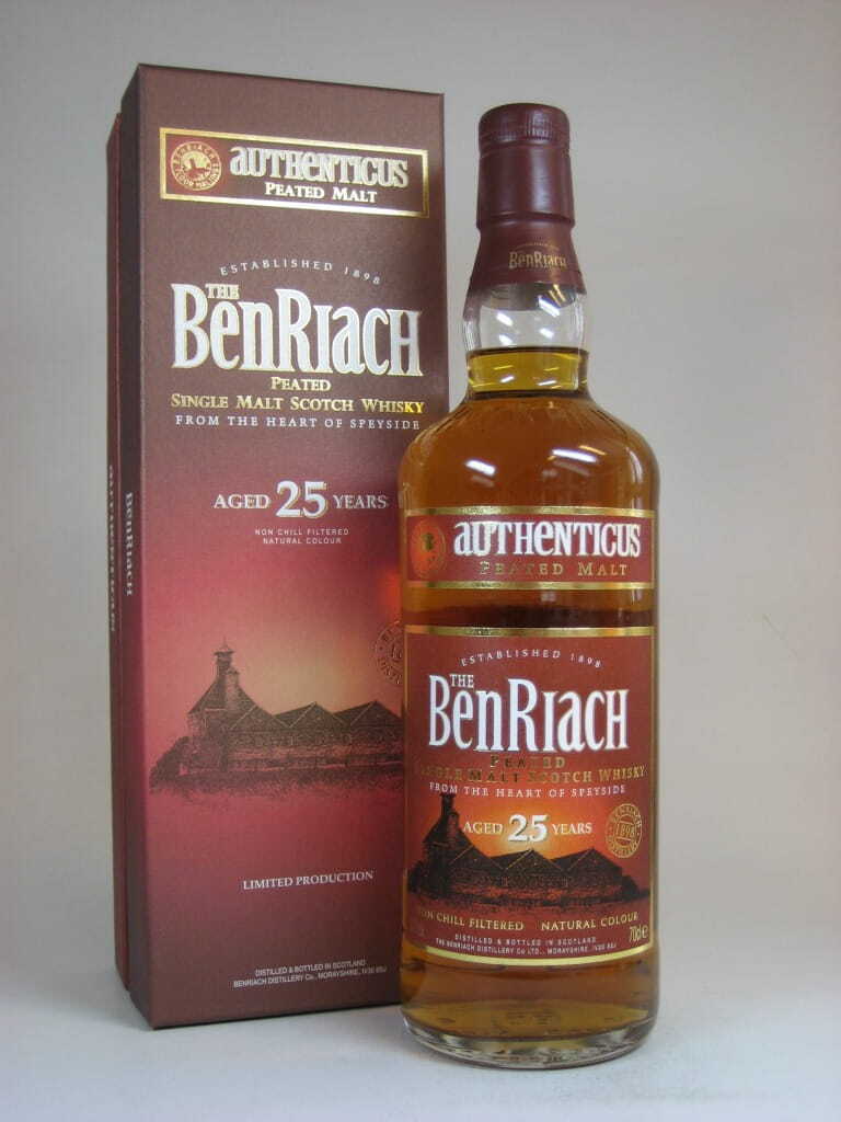 Benriach 25 Year Old Authenticus Peated Malt 46% vol. 0,7l
