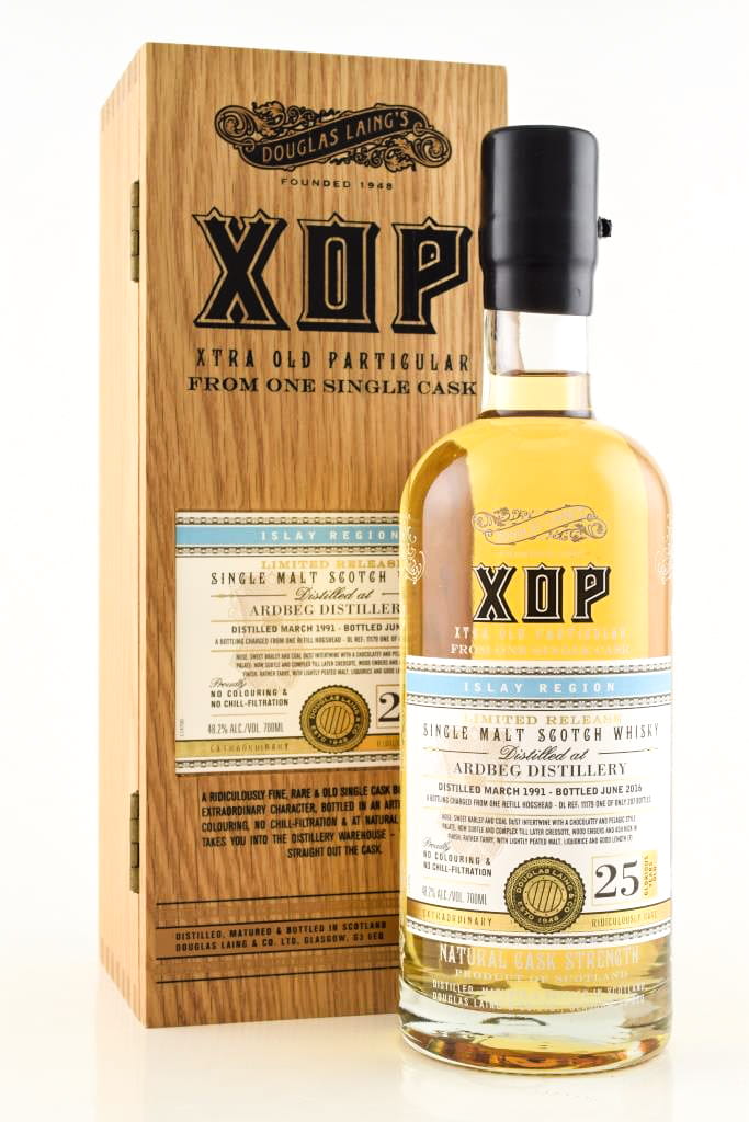 Ardbeg 25 Jahre 1991/2016 Refill Hogshead Douglas Laing XOP 48,2%vol. 0,7l