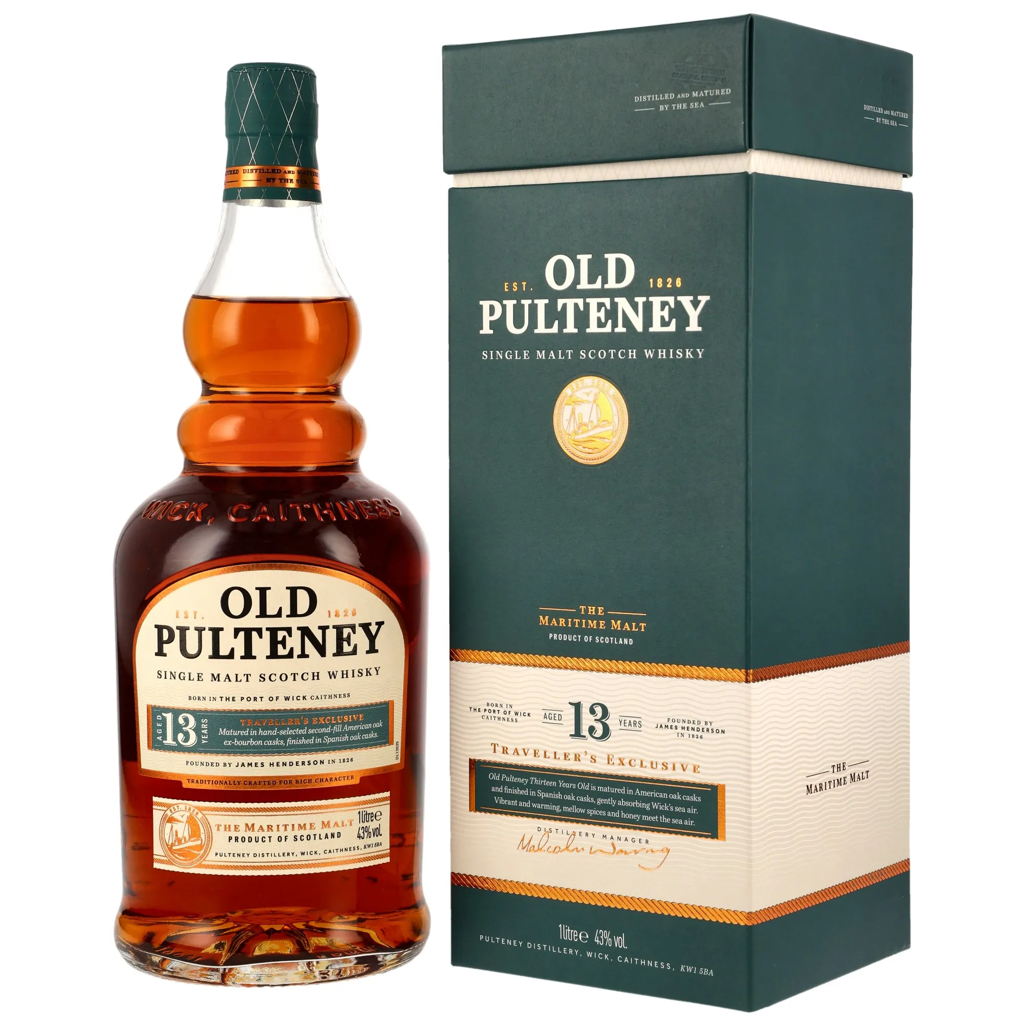 Old Pulteney 13 Year Old LITER