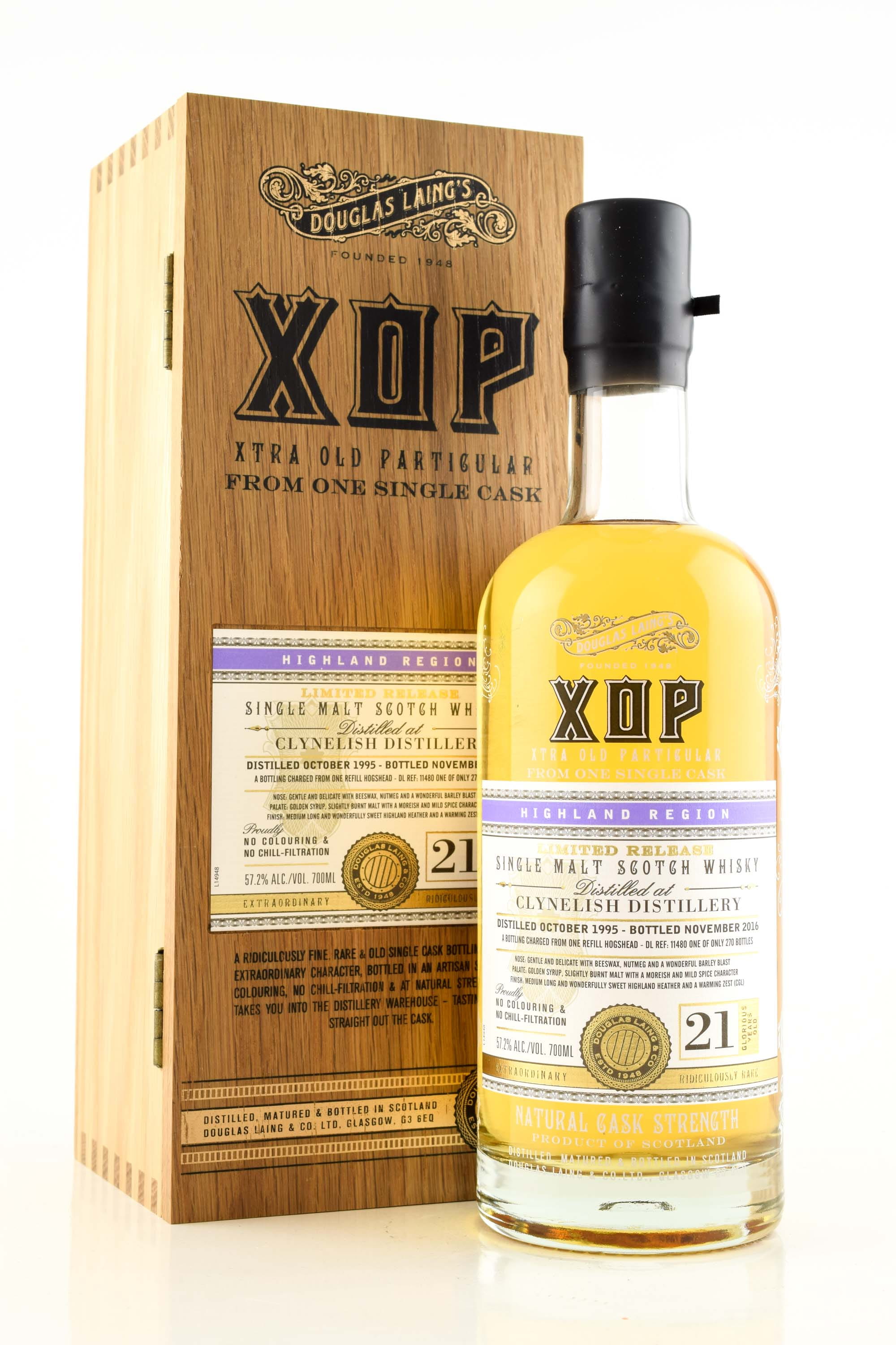 Clynelish 21 Jahre 1995/2016 Refill Hogshead Douglas Laing XOP 57,2%vol. 0,7l