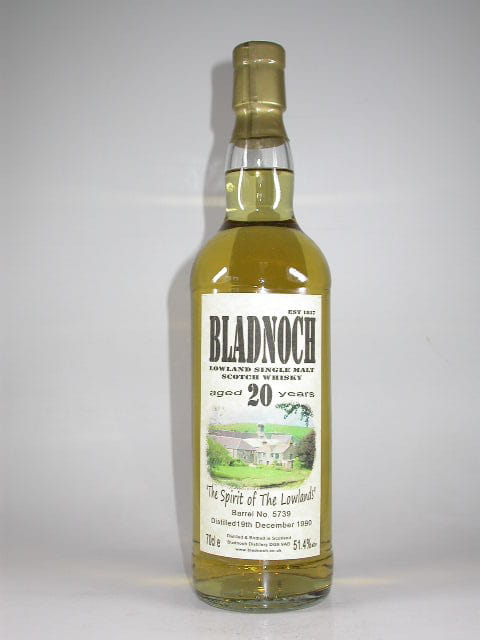 Bladnoch 20 Jahre 1990 Barrel #5739 51,4%vol. 0,7l