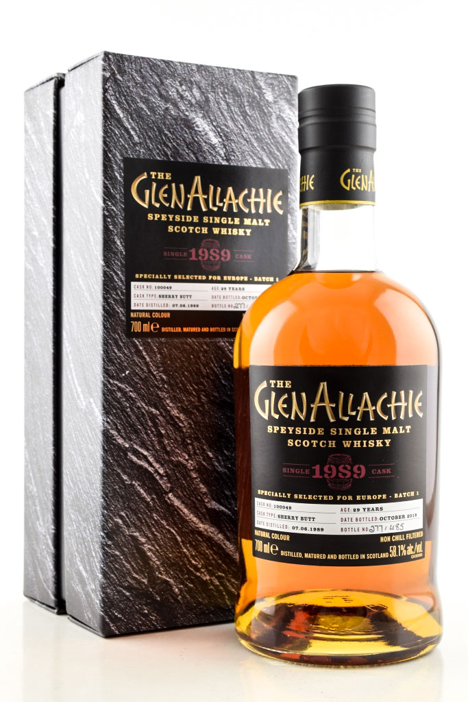 Glenallachie 29 Year Old 1989/2018 Sherry Butt # 100049 58.1% vol. 0,7l