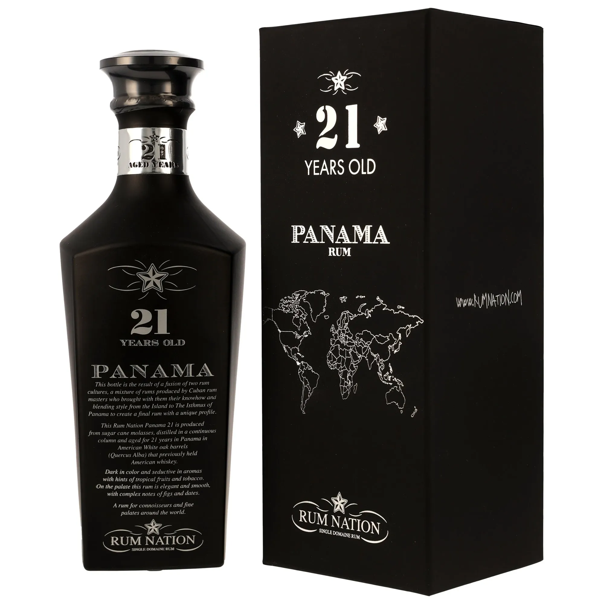 Panama 21 Jahre Black Decanter - Rum Nation 42%