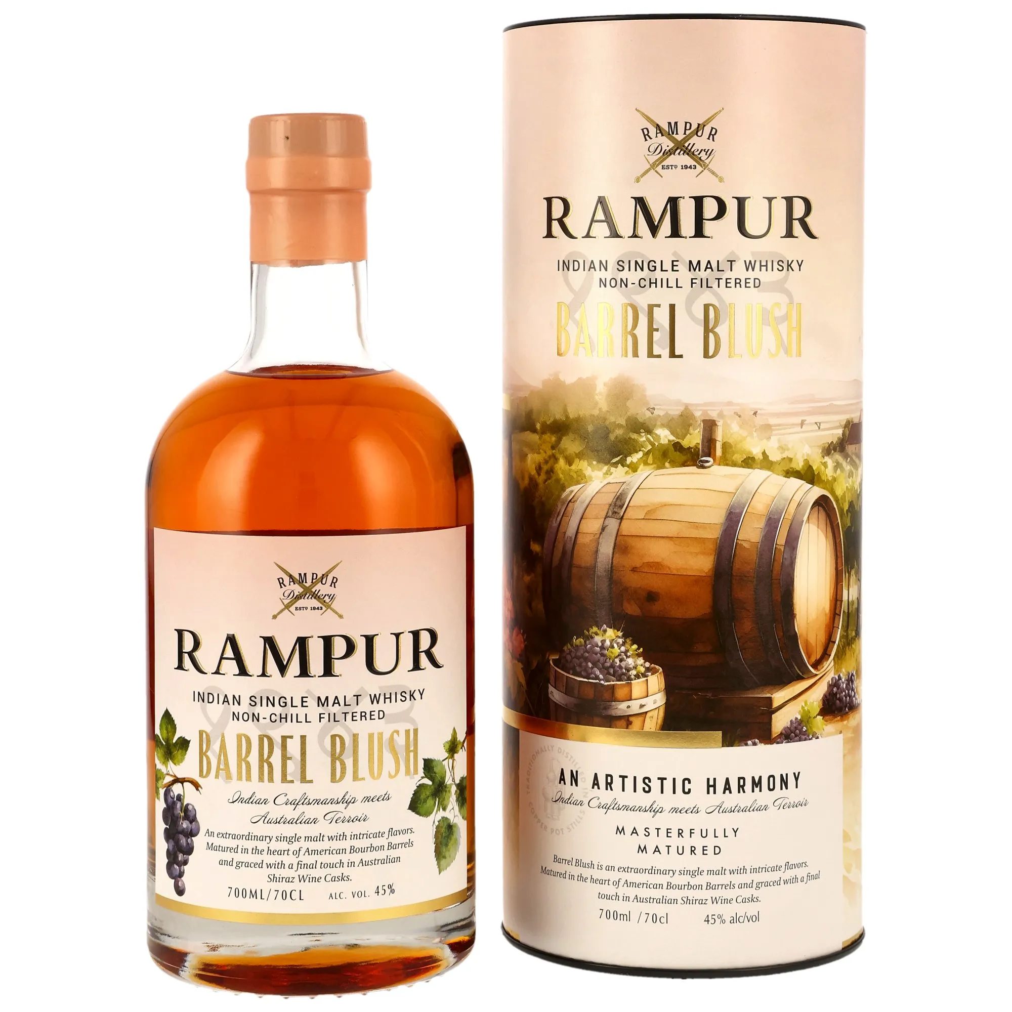 Rampur Barrel Blush - Indian Single Malt