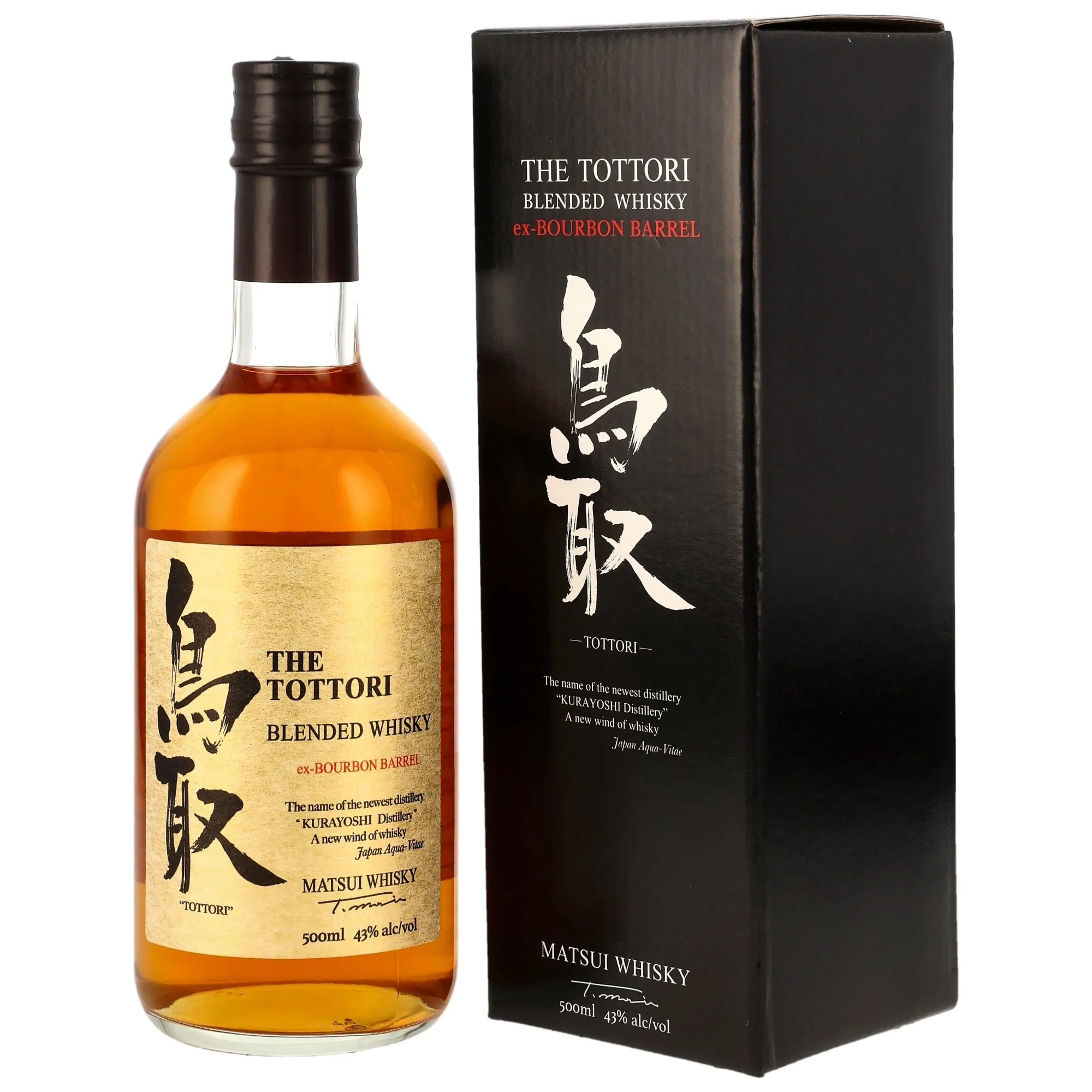 Matsui Whisky The Tottori Blended Whisky Bourbon Barrel, Bourbon Cask, 43%