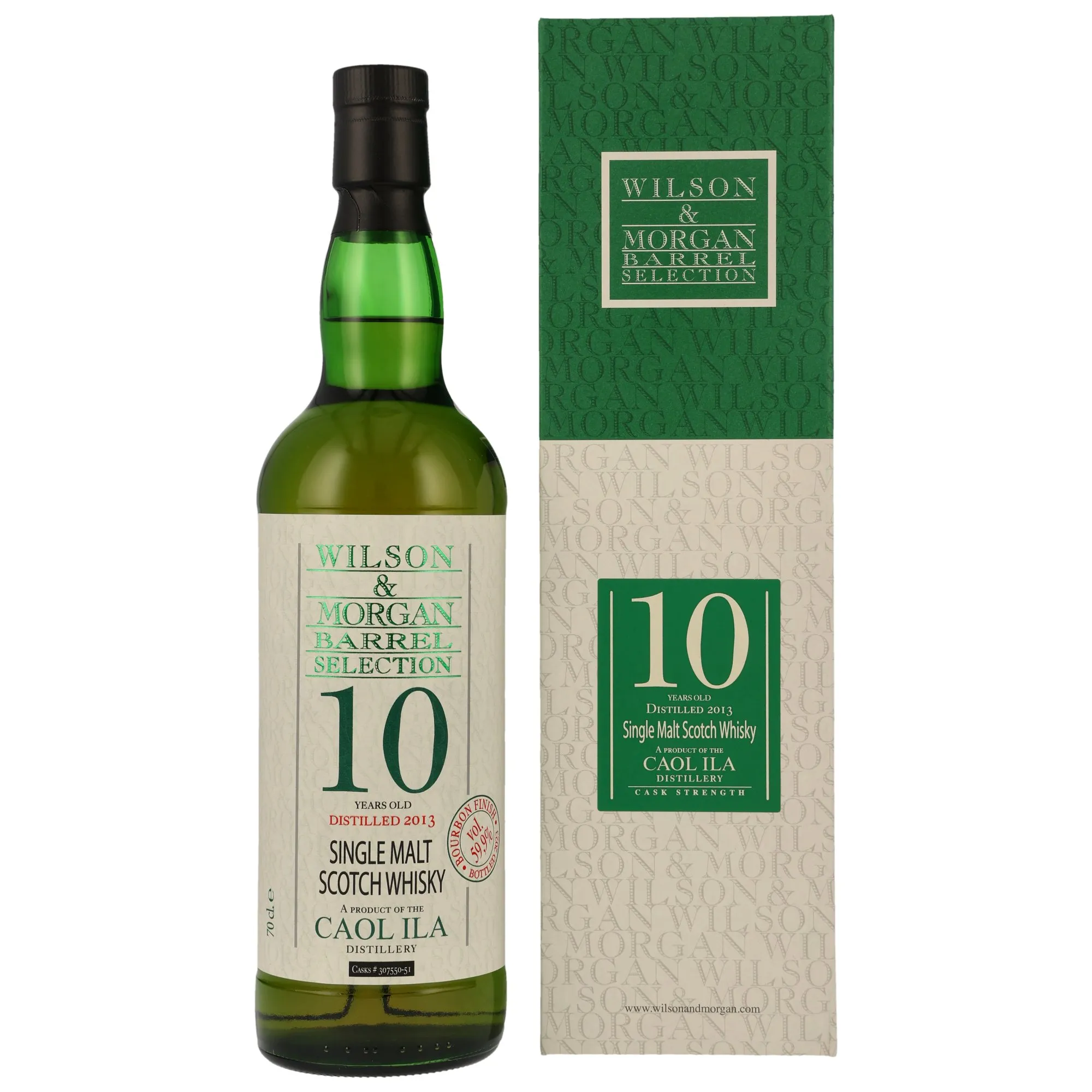 Caol Ila 2013/2023 - 10 Year Old - Bourbon Finish #307550-51 - Wilson & Morgan