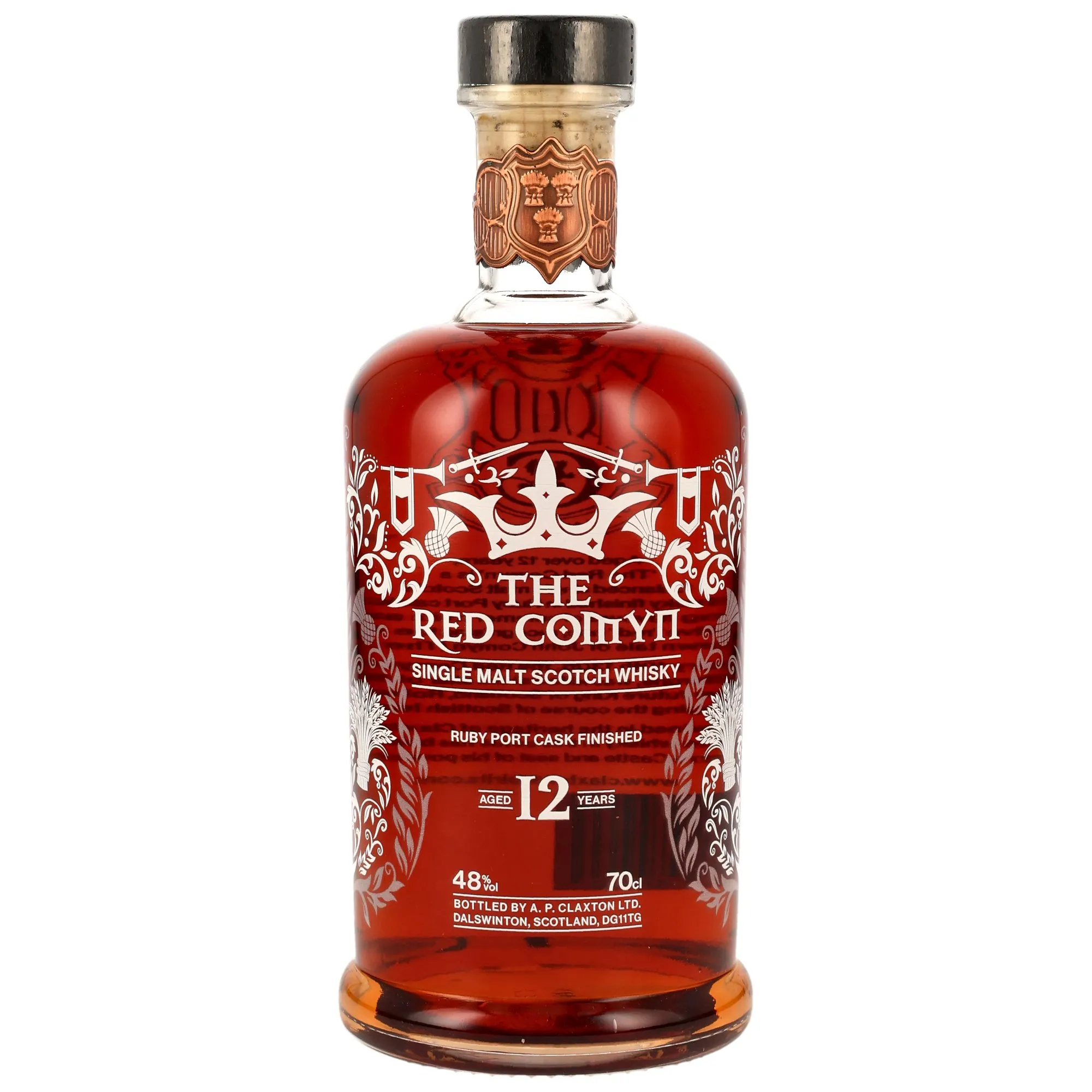 Red Comyn 12 Year Old Single Malt Scotch Whisky - Ruby Port Cask Finish - (Claxtons)