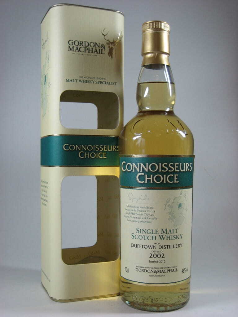 Dufftown 2002/2012 1st fill Bourbon Barrels Gordon & MacPhail Connoisseurs Ch. 46%vol. 0,7l