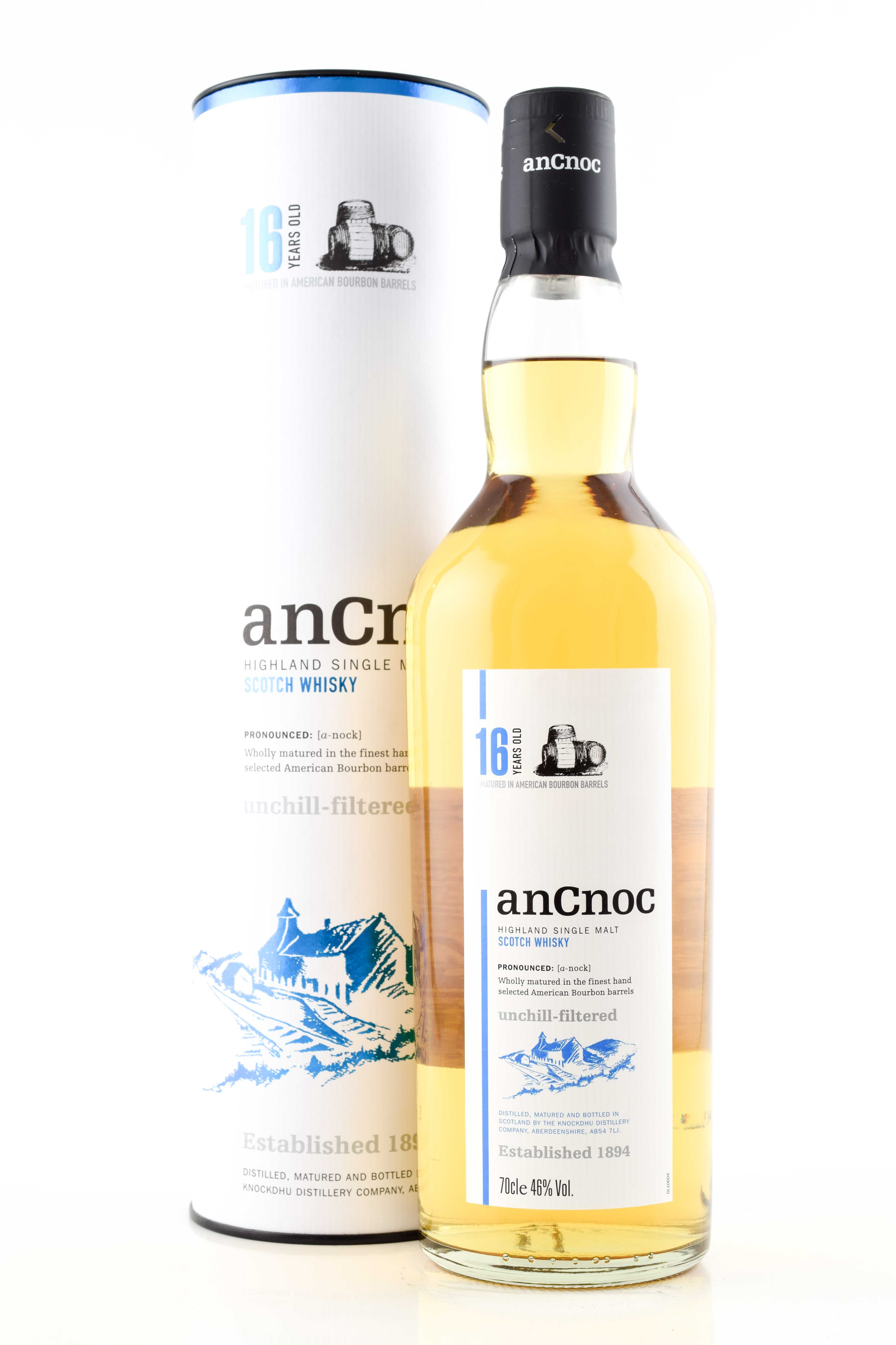 anCnoc 16 Jahre 46%vol. 0,7l