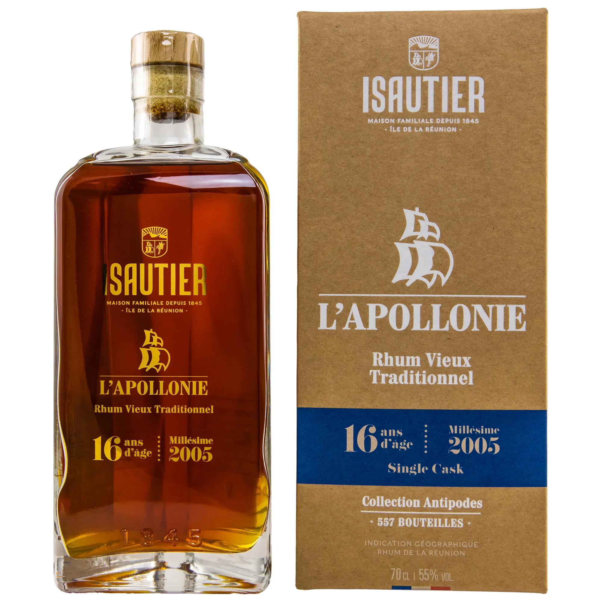 Isautier Rhum 2005/2022 - 16 Jahre L'Apollonie Rhum Vieux Antipodes