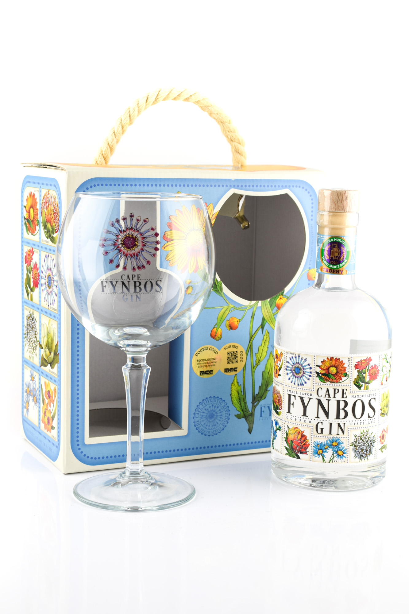 Cape Fynbos Gin 45%vol. 0,5l mit Copa-Glas Cape Fynbos Gin 45%vol. 0,5l mit Copa-Glas