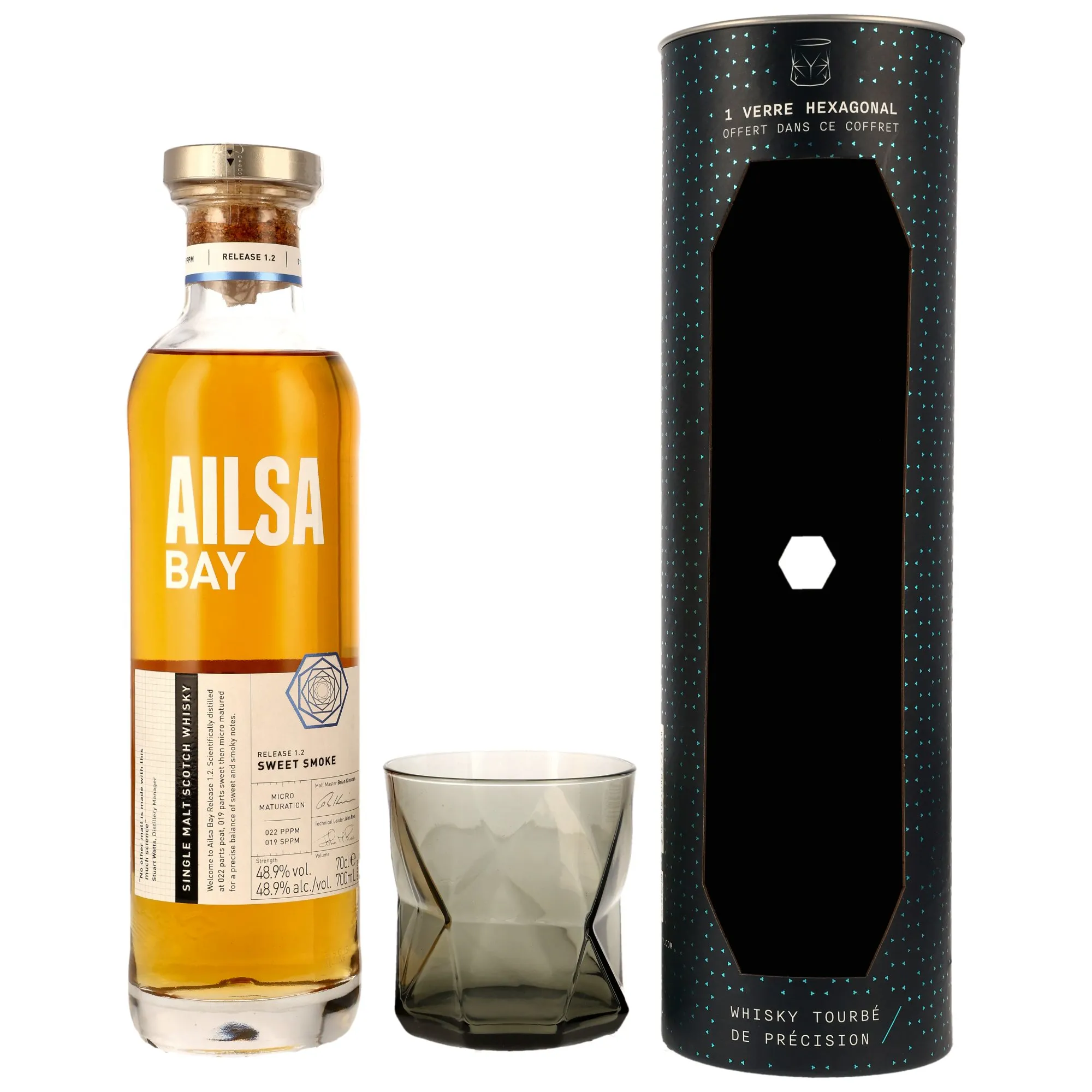 Ailsa Bay Sweet Smoke Release 1.2 Single Malt mit Glas-GP (frz. Version)