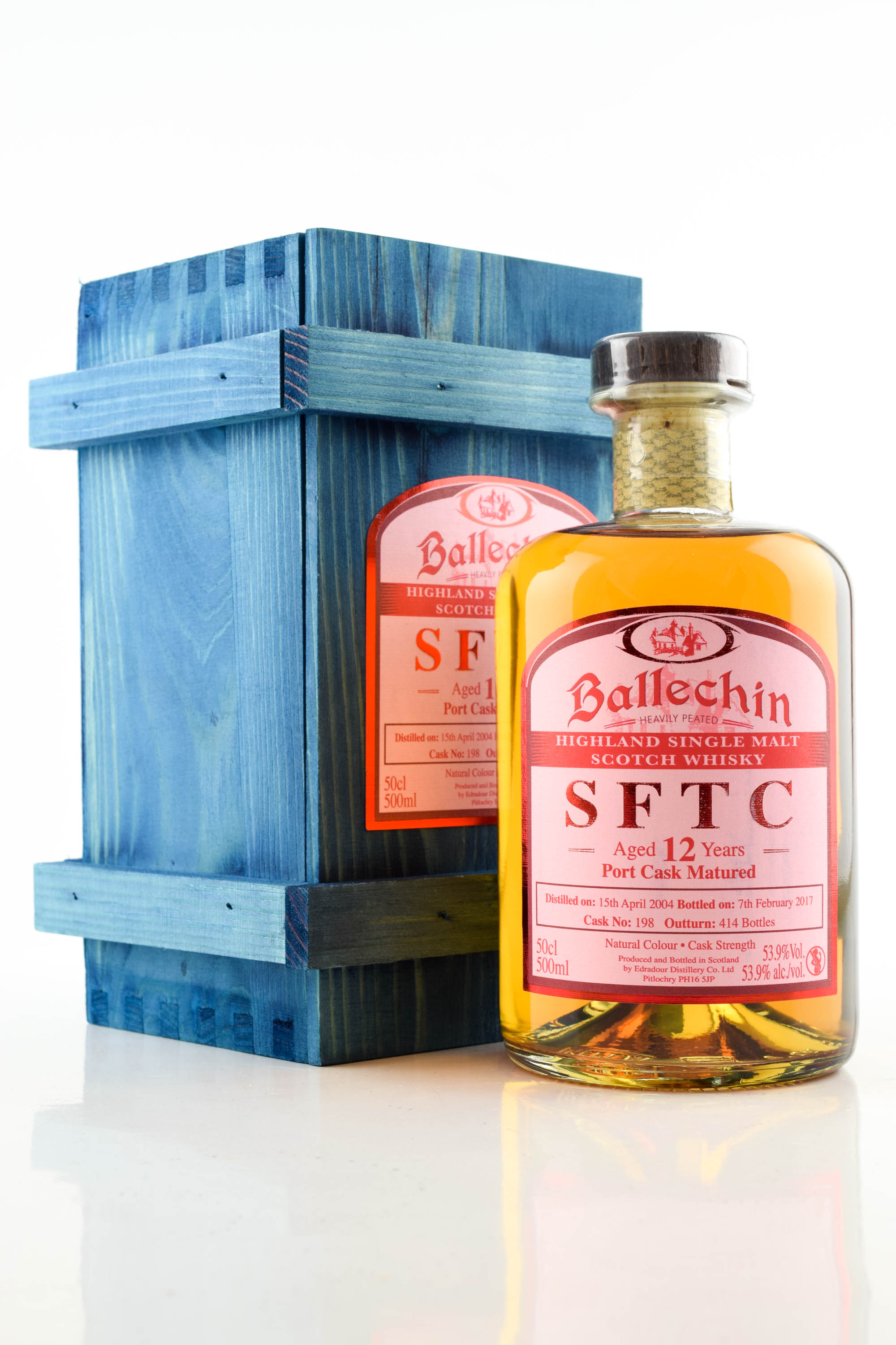 Ballechin 12 Jahre 2004/2017 SFTC Port Cask Matured #198 53,9%vol. 0,5l