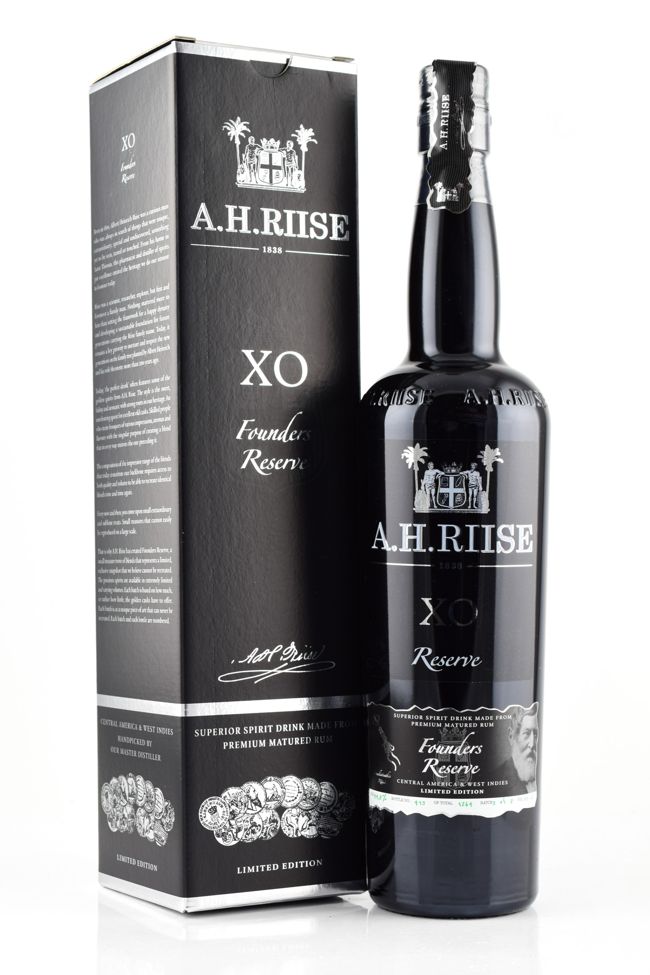 A.H. Riise XO Founders Reserve Collector's Edition #3 44,8%vol. 0,7l A.H. Riise XO Founders Reserve Collector's Edition #3 44,8%vol. 0,7l