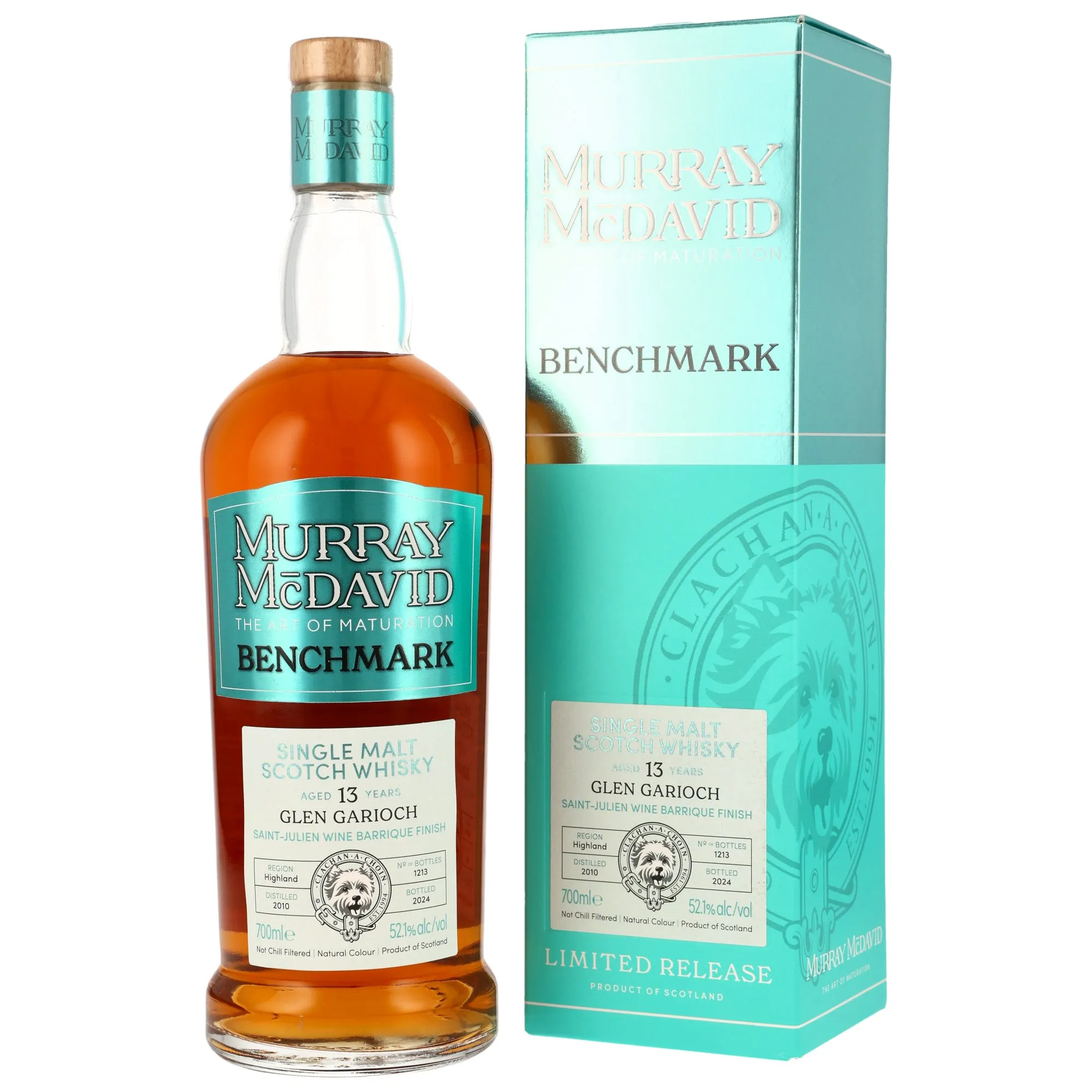 Glen Garioch Benchmark 13 Year Old, Wine Cask, Cask #1213, 2010, Murray McDavid, 52.1%