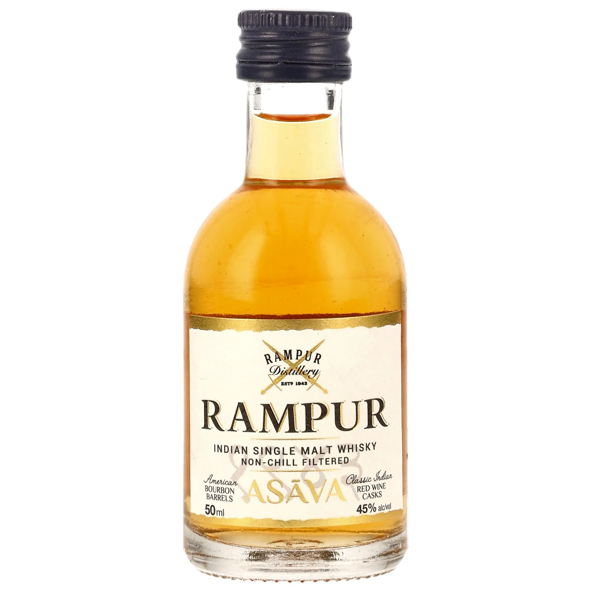 Rampur Single Malt Asava - Bourbon Barrels Red Wine Cask- Mini
