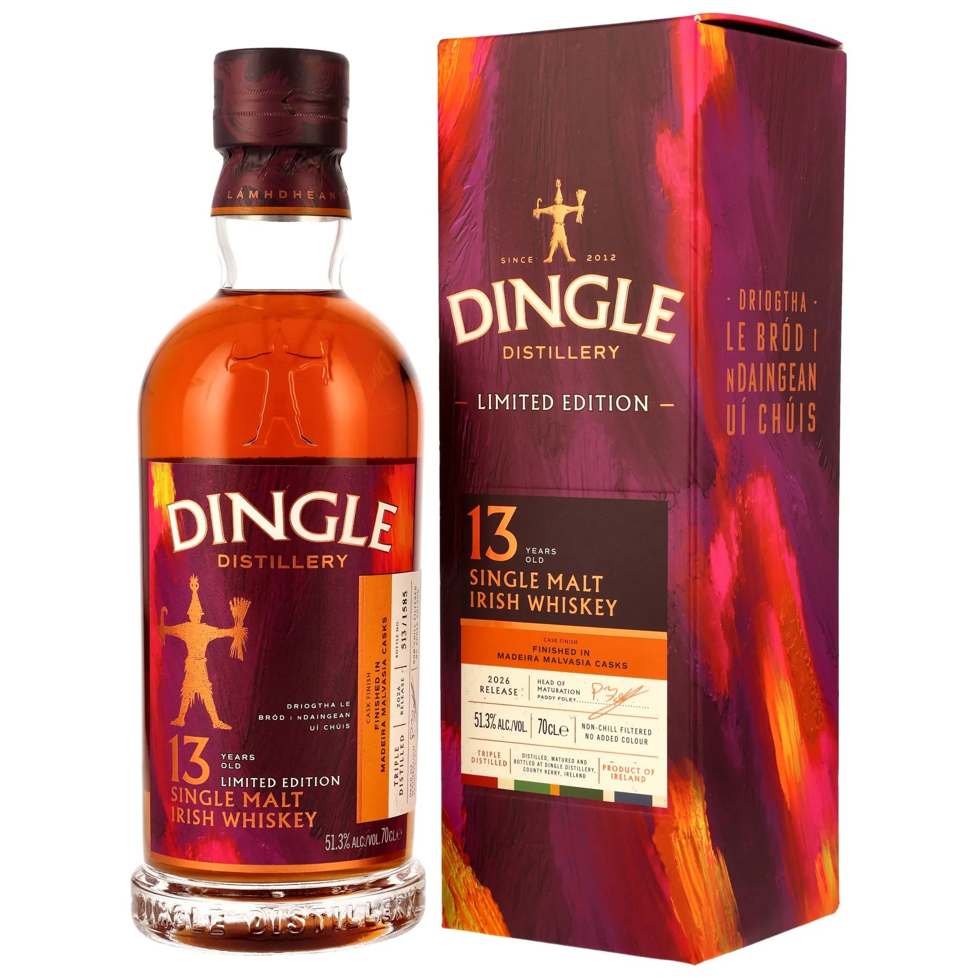 Dingle Single Malt Irish Whiskey - 13 Jahre - 2026 Release - Madeira Casks Finish - Limited Edition