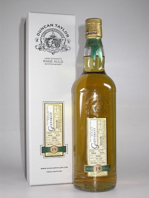 Glen Grant 19 Jahre 1991/2010 Rare Auld Duncan Taylor 54,9%vol. 0,7l