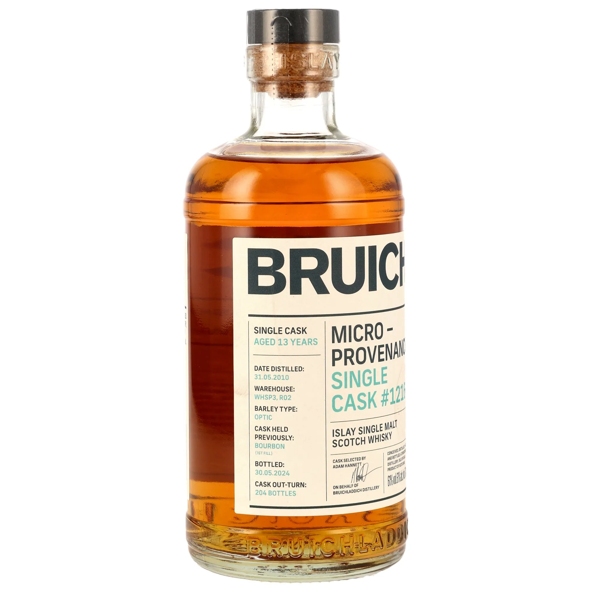 Bruichladdich 2010/2024 - 13 Year Old - Micro Provence 1st Fill Bourbon Single Cask #1216