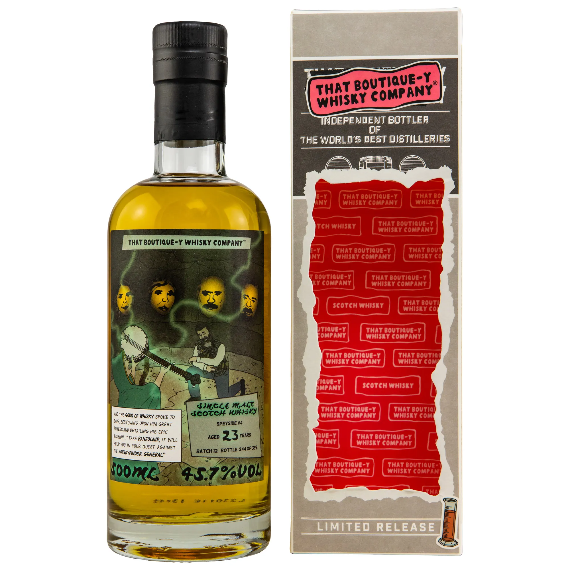 Speyside No. 4 23 Year Old, First Fill Ex-Bourbon Cask, Batch No. 12, 1994, That Boutique-y Whisky Company, 45.7%