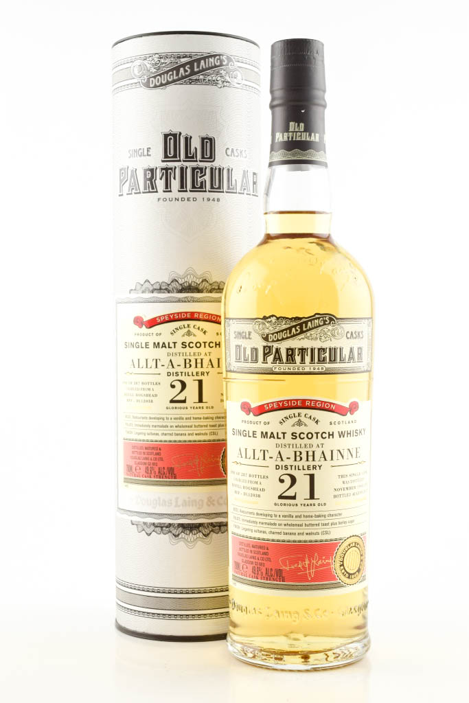 Allt-A-Bhainne 21 Year Old Refill Hogshead 1995/2017 Douglas Laing "Old Particular" 49.6% vol. 0,7l