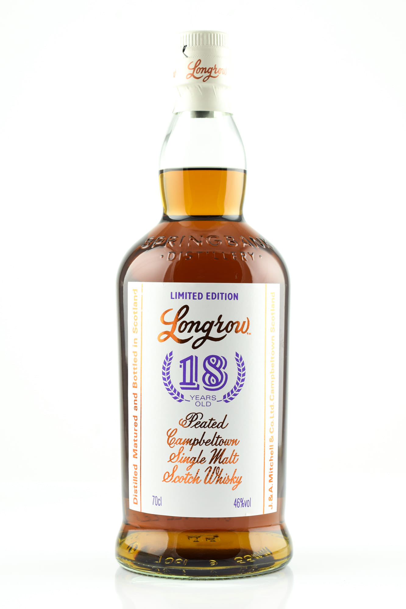 Longrow 18 year old Bottled 2022 46%vol. 0,7l
