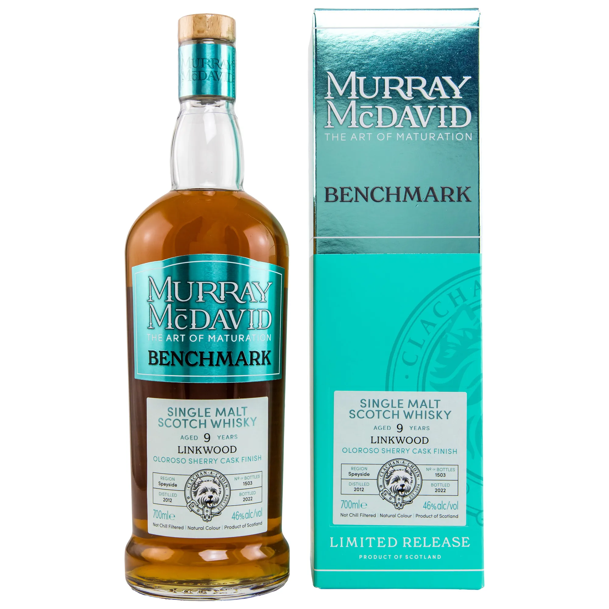 Linkwood Benchmark 9 Year Old, Oloroso Sherry Cask, 2012, Murray McDavid, 46%
