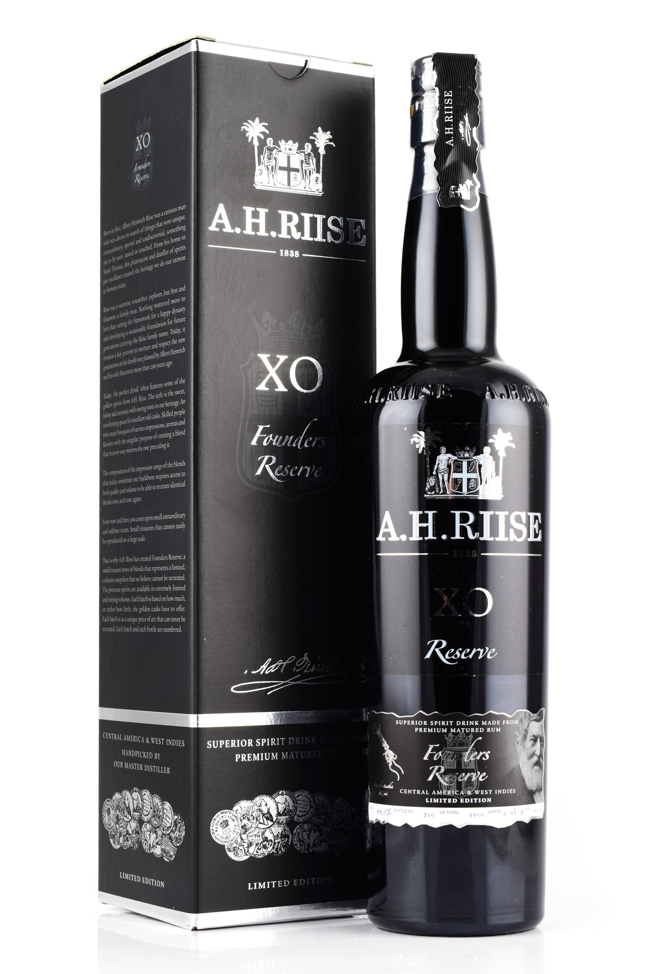 A.H. Riise XO Founders Reserve Collector's Edition #2 44,3%vol. 0,7l A.H. Riise XO Founders Reserve Collector's Edition #2 44,3%vol. 0,7l