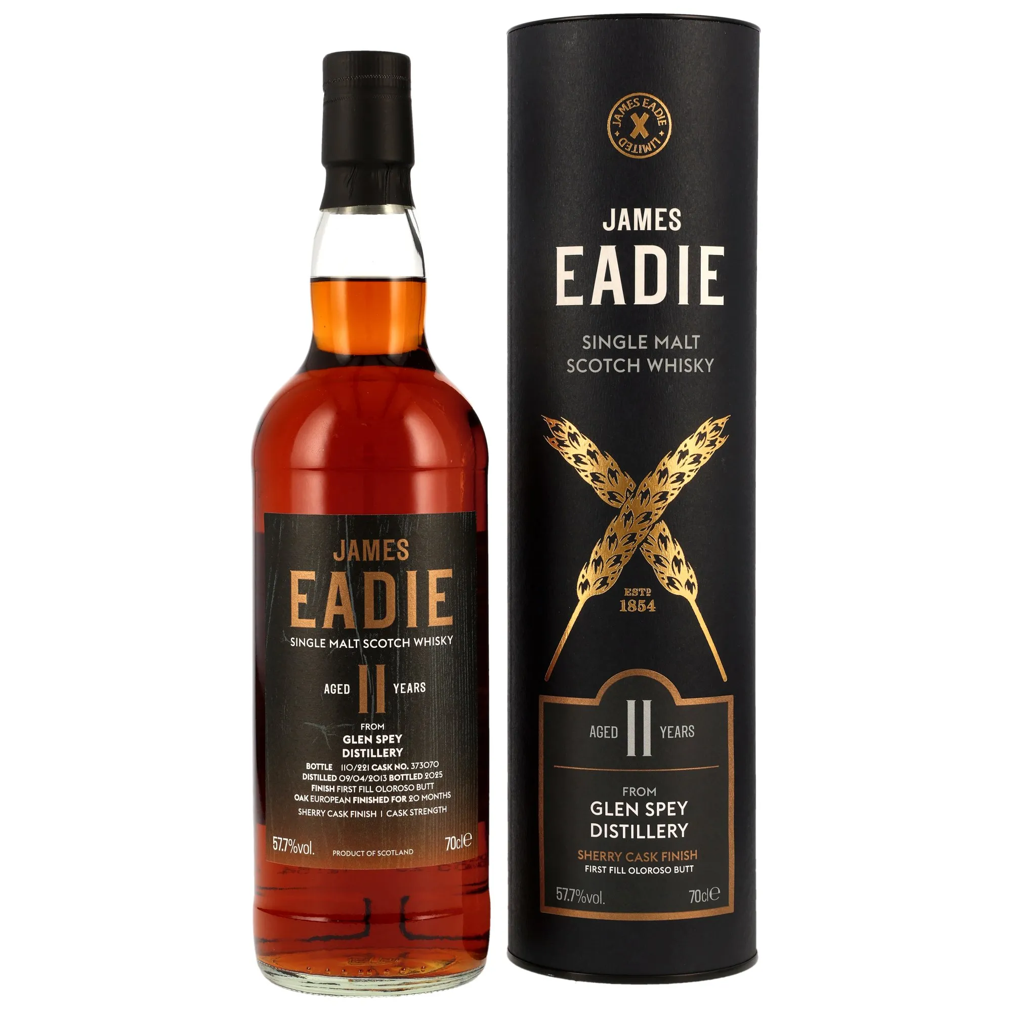 Glen Spey 2013/2025 - 11 Jahre - Oloroso Butt #373070 - James Eadie