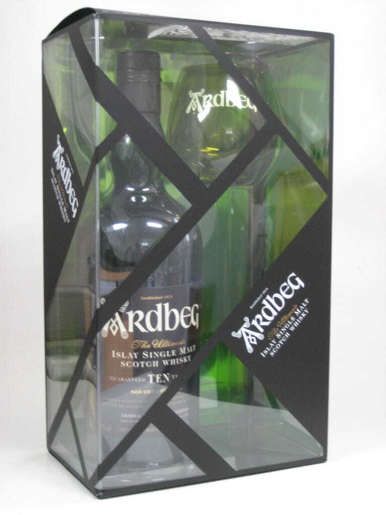 Ardbeg 10 Jahre TEN 46%vol. 0,7l - Geschenkpackung mit Glas