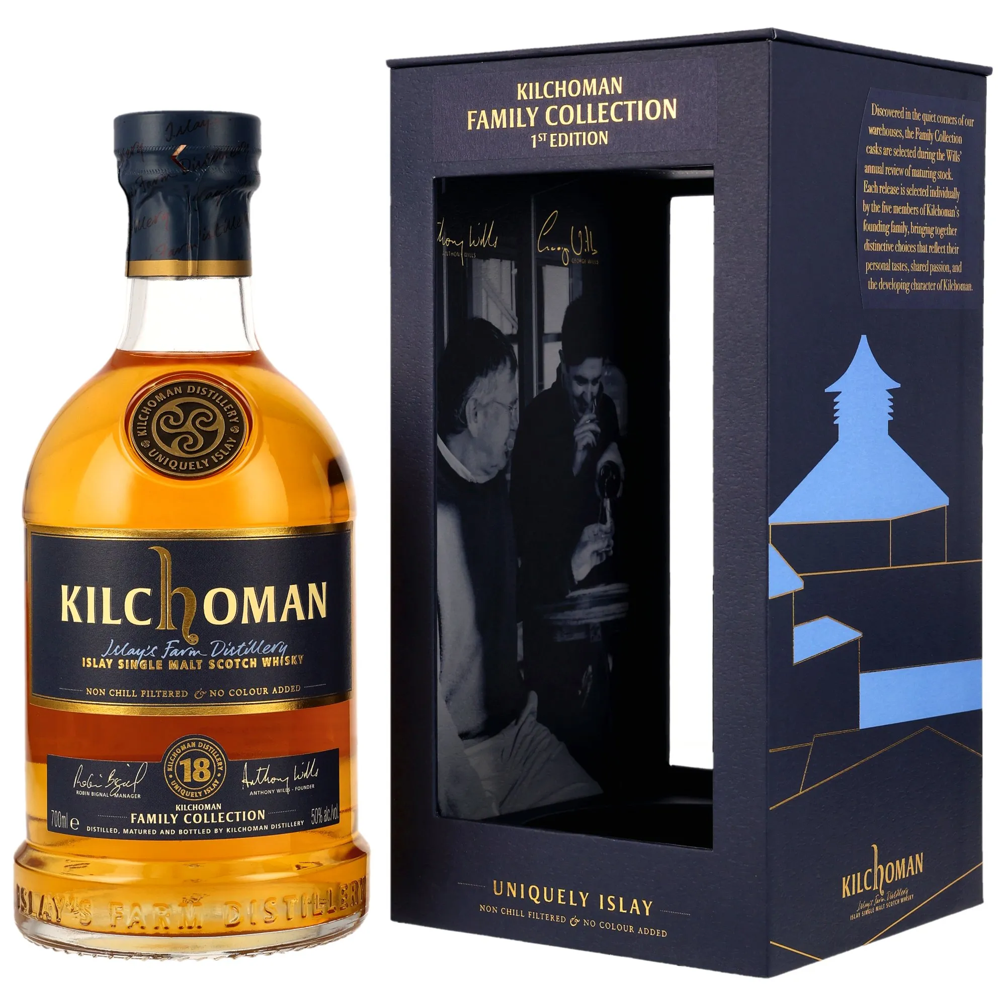 Kilchoman 18 year old - Family Collection - Bourbon Cask Matured Heavily Peated