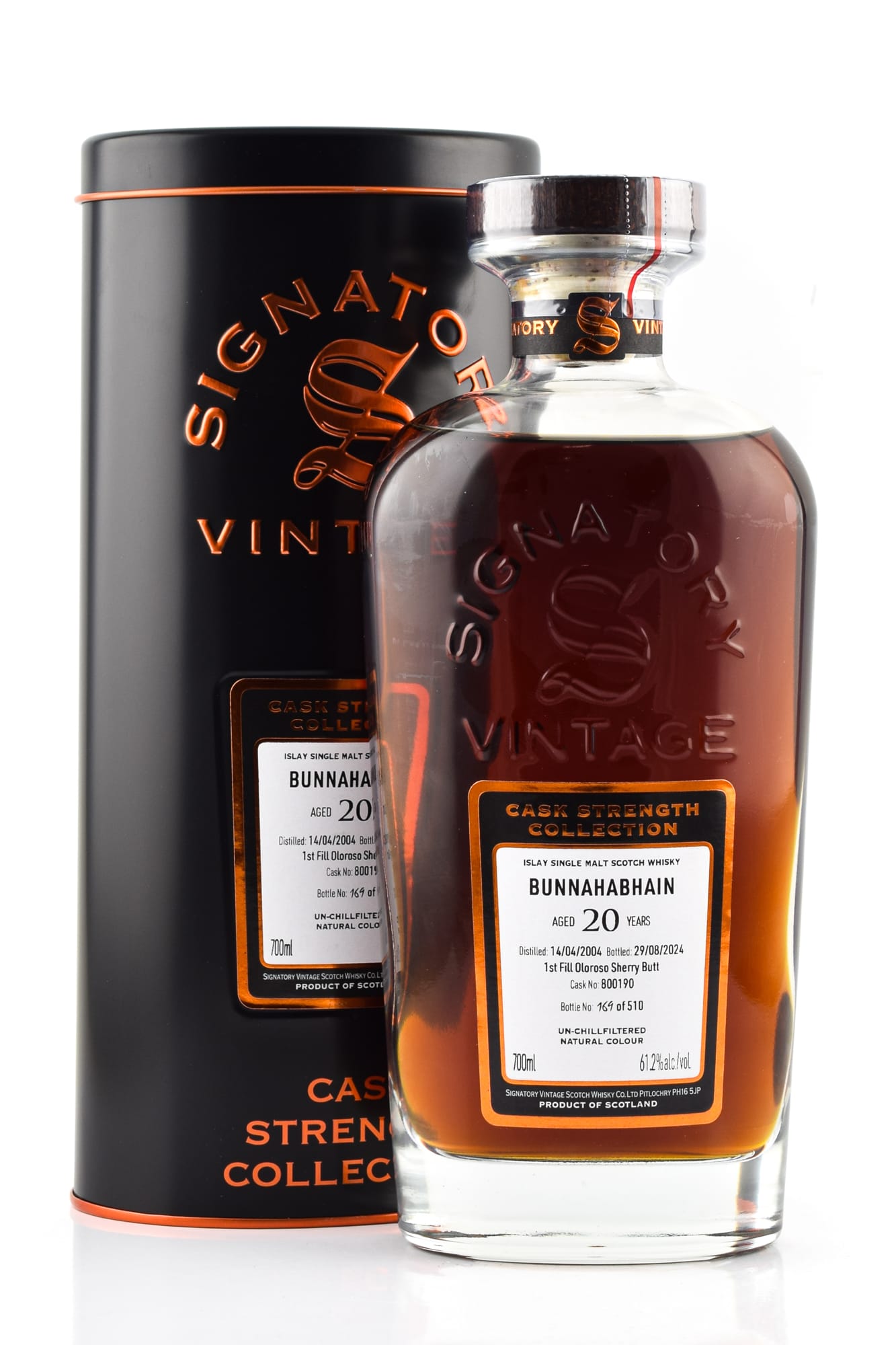 Bunnahabhain 20 Jahre 1st-fill Oloroso Sherry Butt #800190 Signatory Cask Strength Coll. Bunnahabhain 20 Jahre 1st-fill Oloroso Sherry Butt #800190 Signatory Cask Strength Coll.