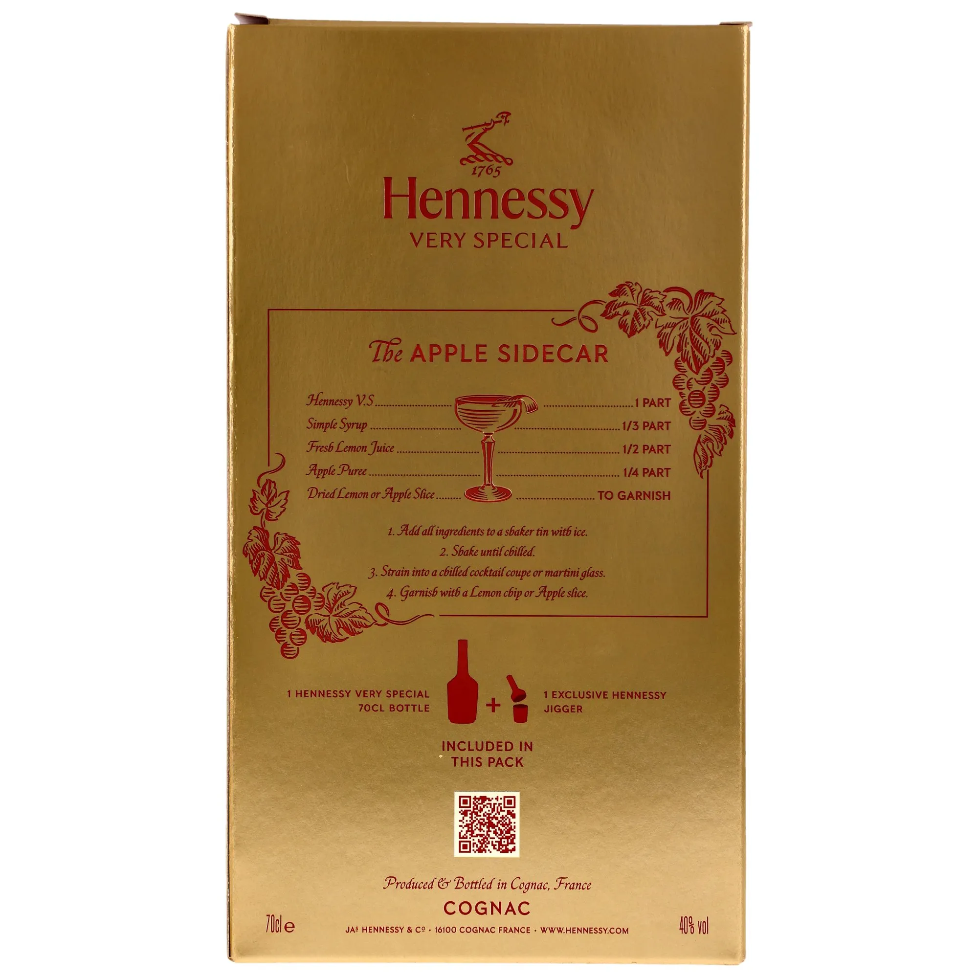 Hennessy V.S. Cognac mit Jigger